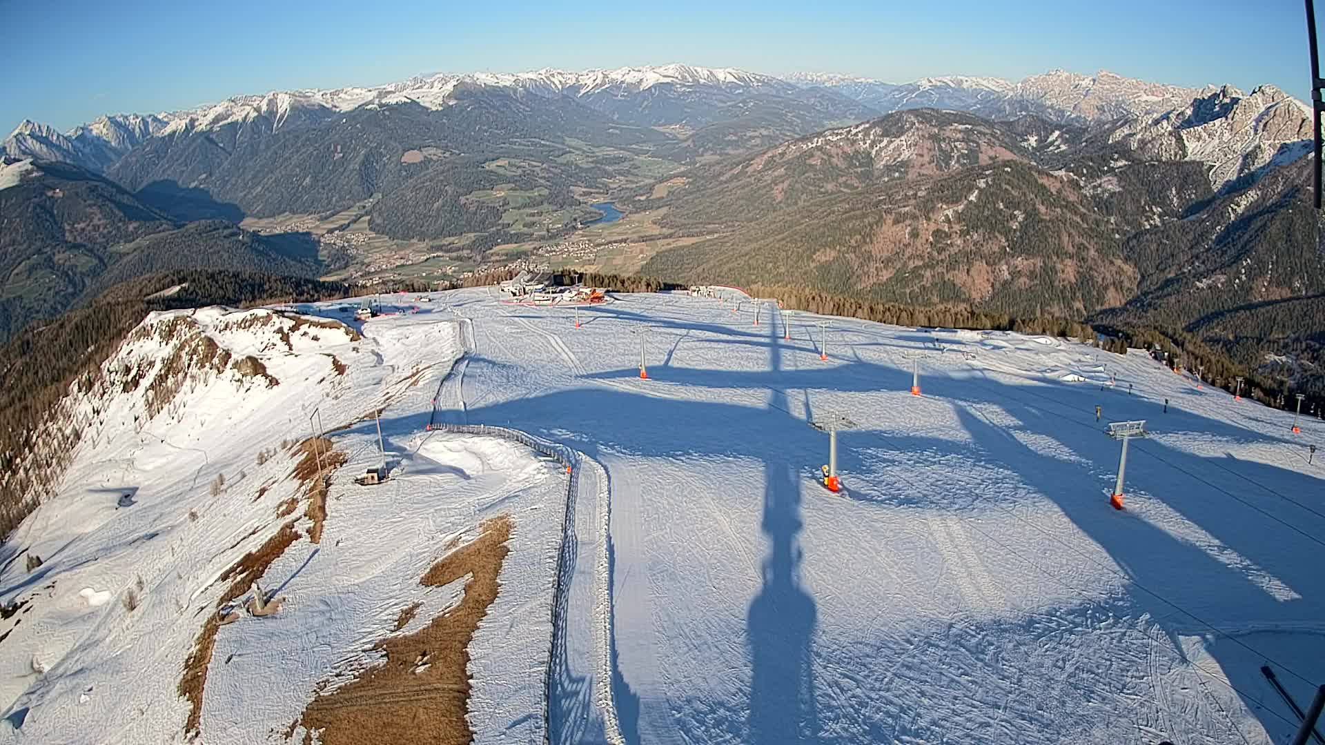 Kronplatz-Gipfel | Blick nach Olang – Valdaora