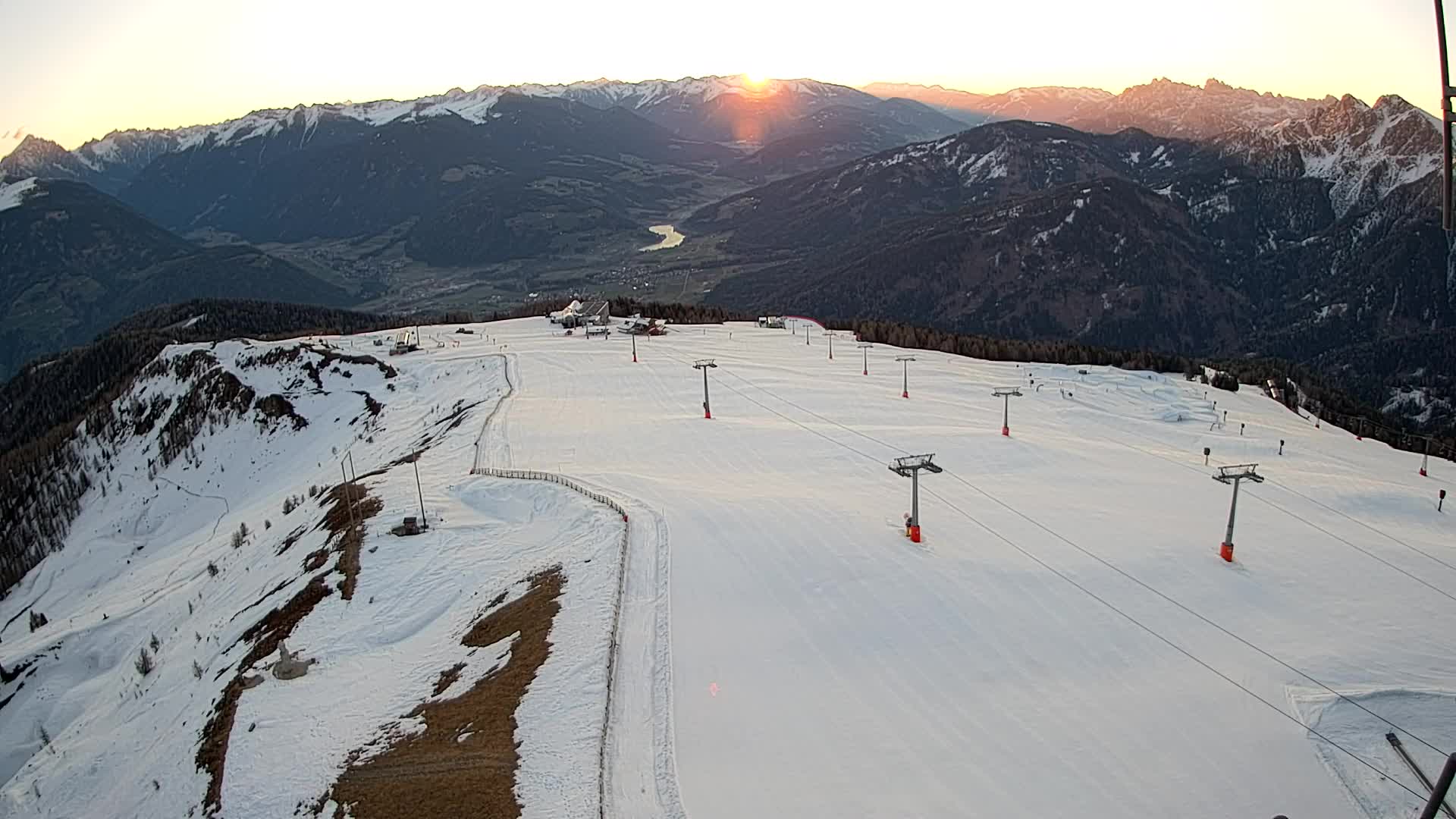 Kronplatz-Gipfel | Blick nach Olang – Valdaora
