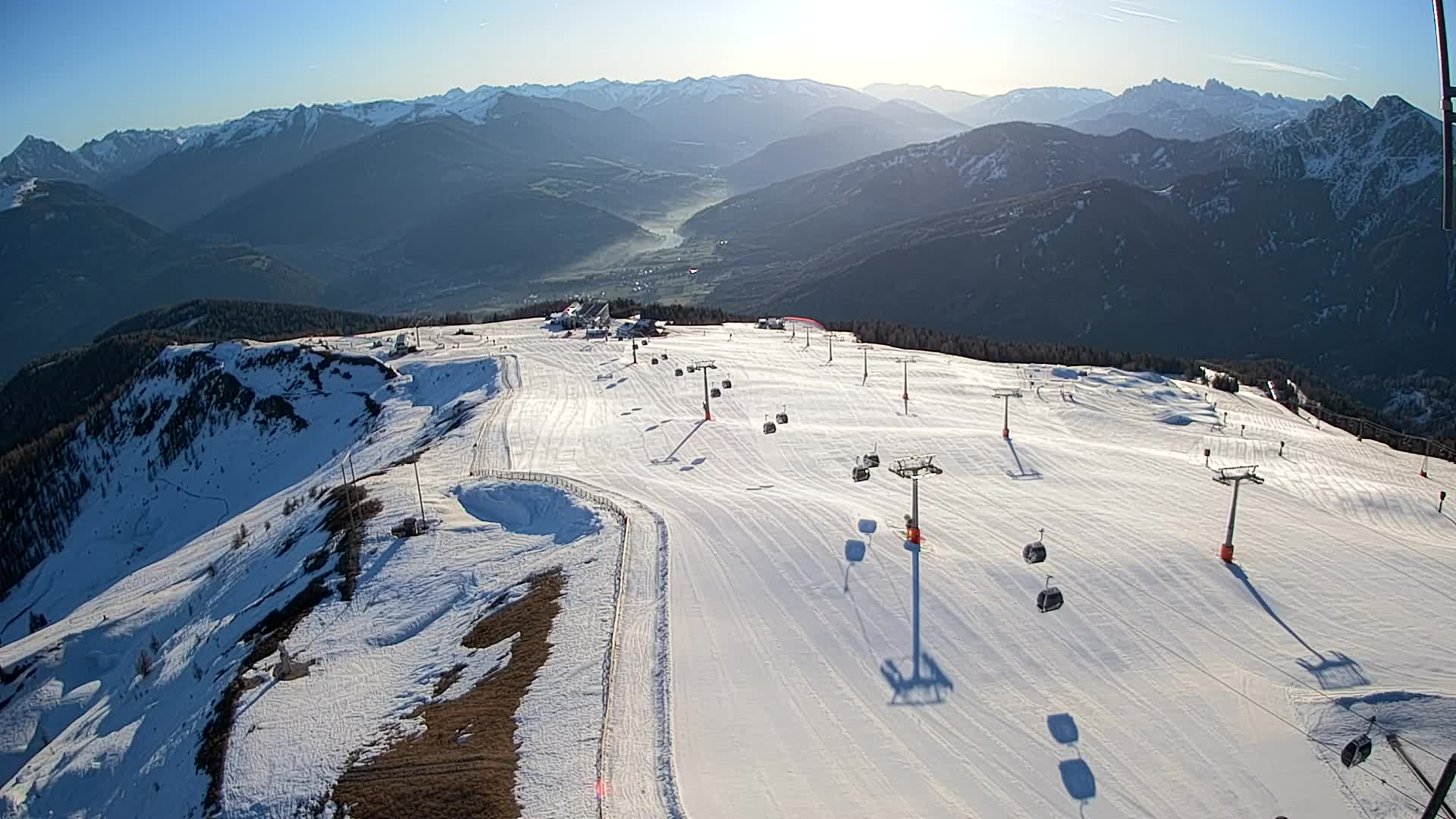 Kronplatz-Gipfel | Blick nach Olang – Valdaora