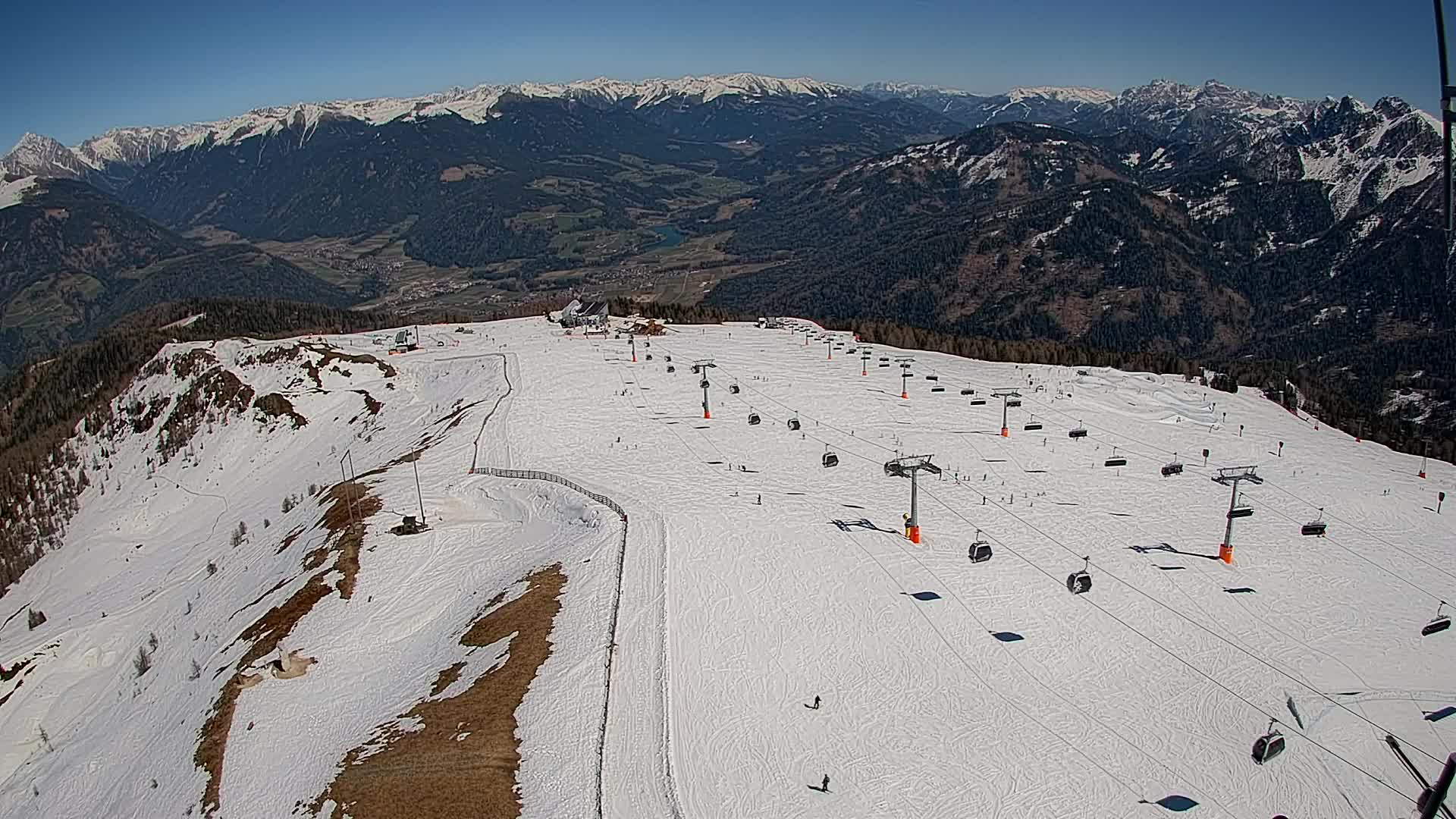 Kronplatz-Gipfel | Blick nach Olang – Valdaora