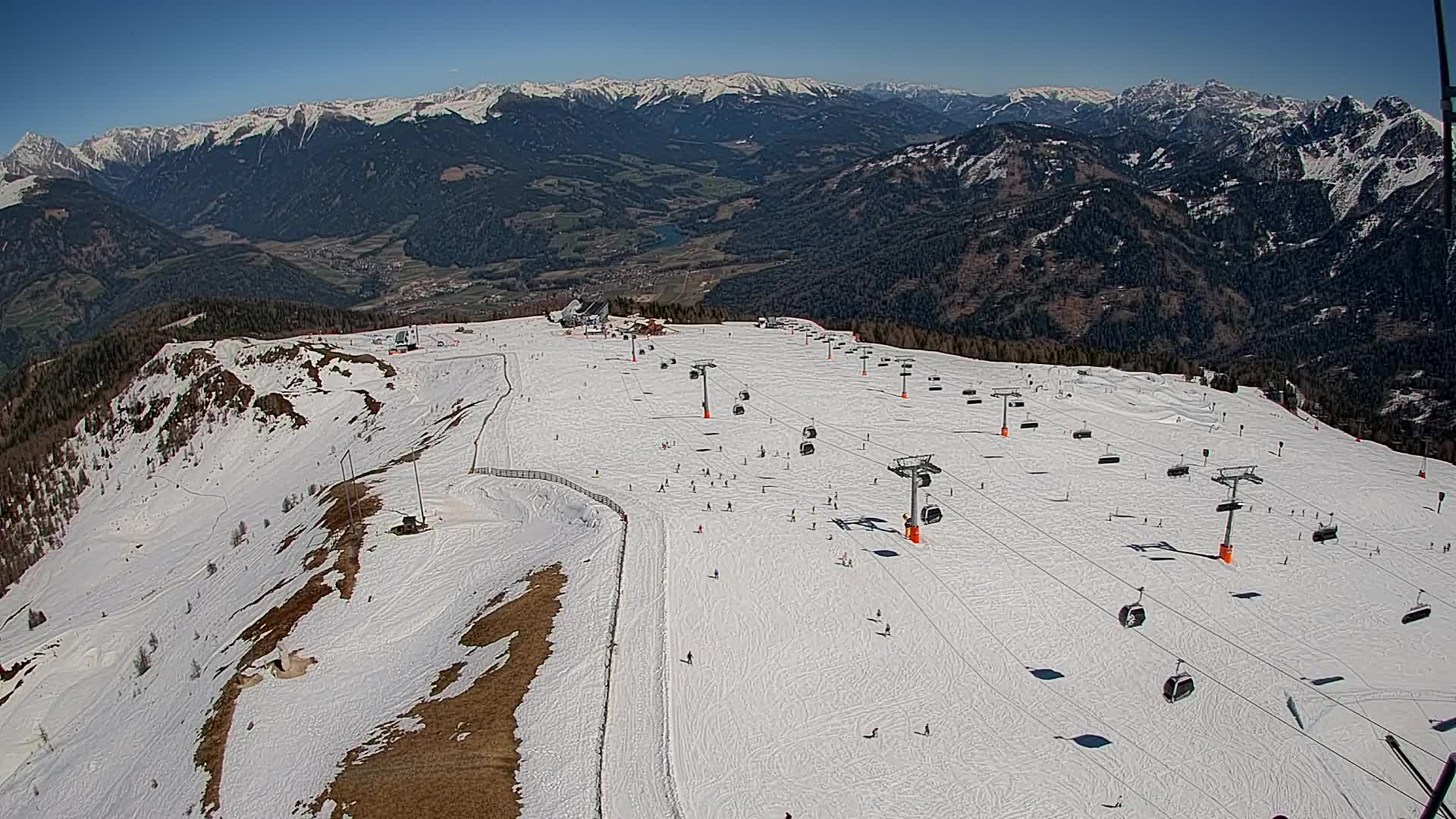 Kronplatz-Gipfel | Blick nach Olang – Valdaora