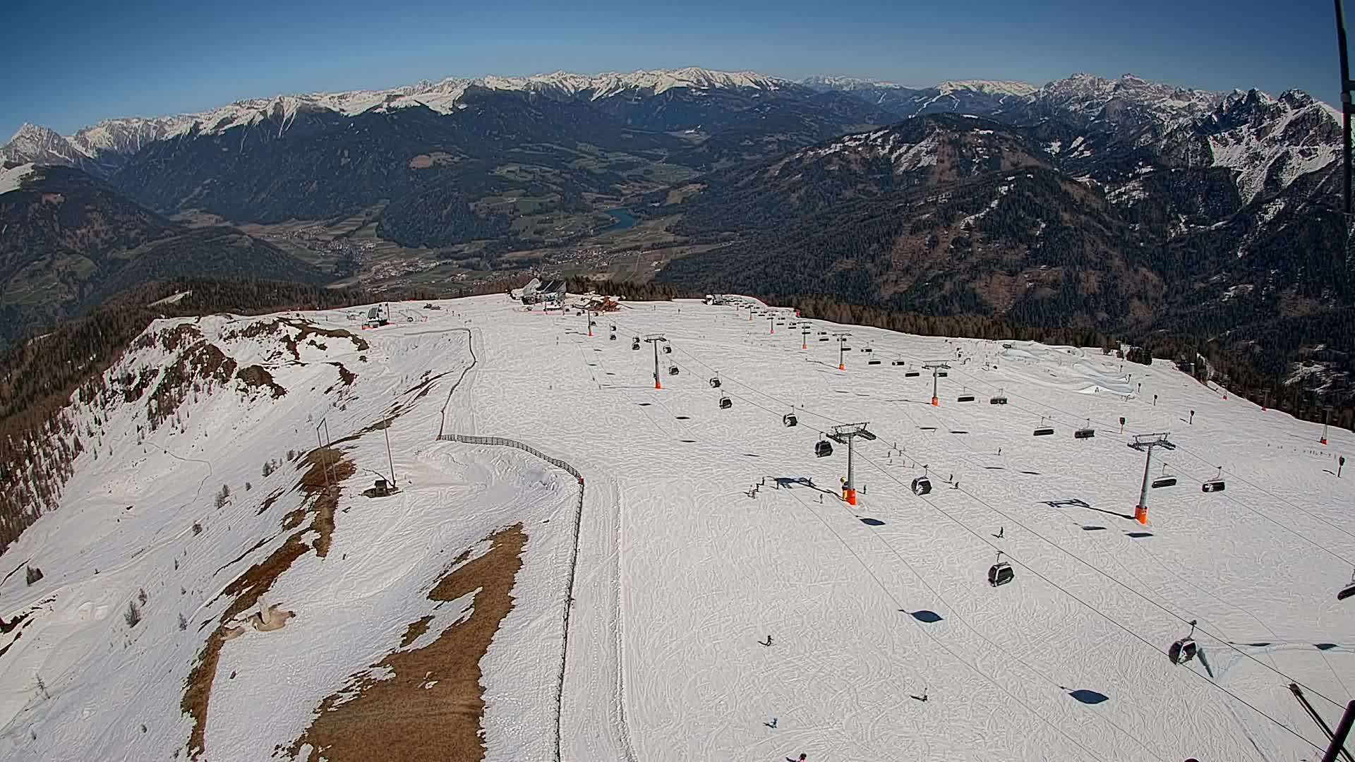 Kronplatz-Gipfel | Blick nach Olang – Valdaora