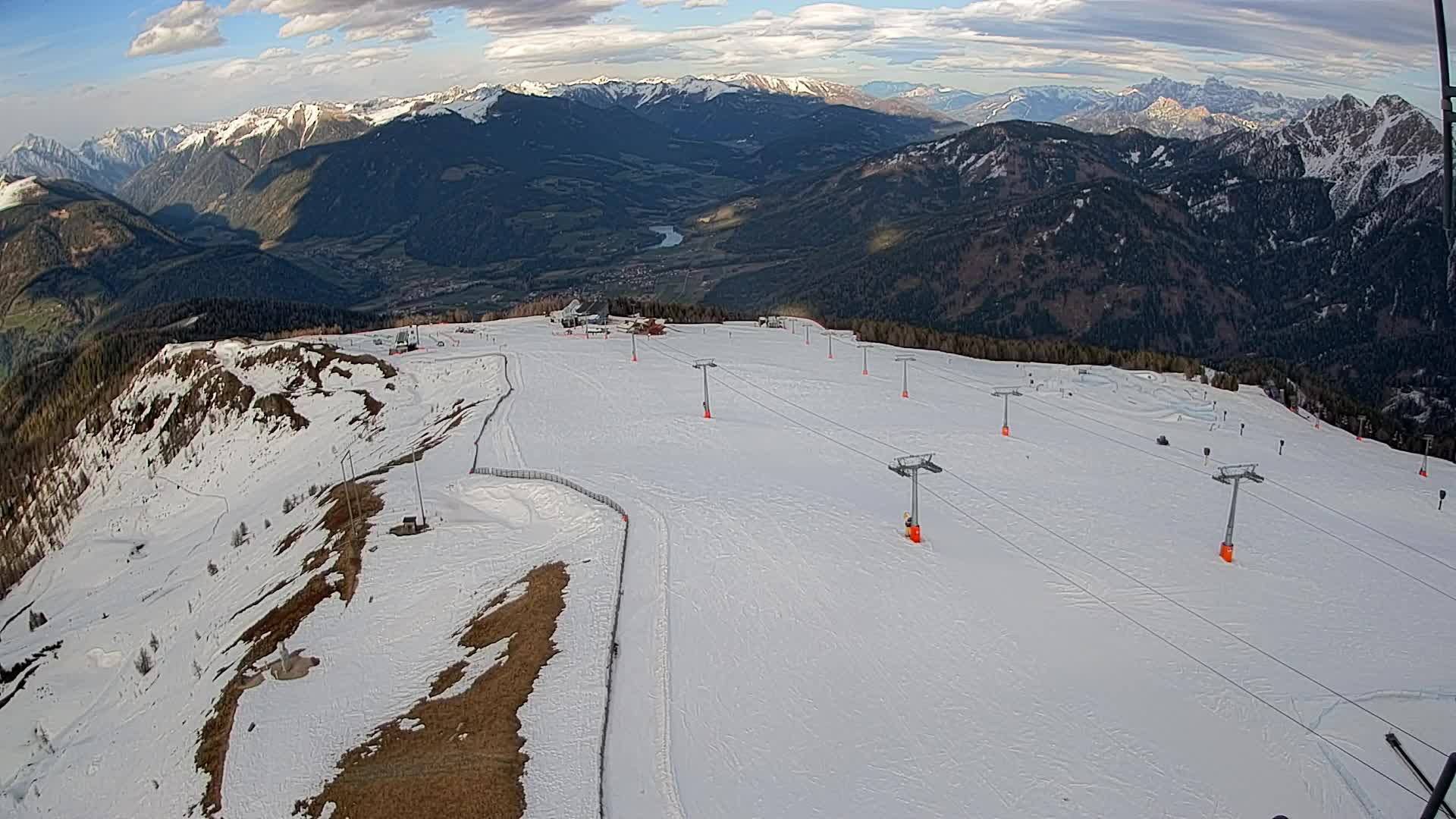 Kronplatz-Gipfel | Blick nach Olang – Valdaora