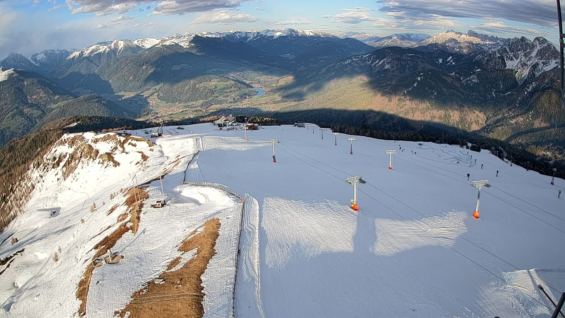 Kronplatz-Gipfel | Blick nach Olang – Valdaora
