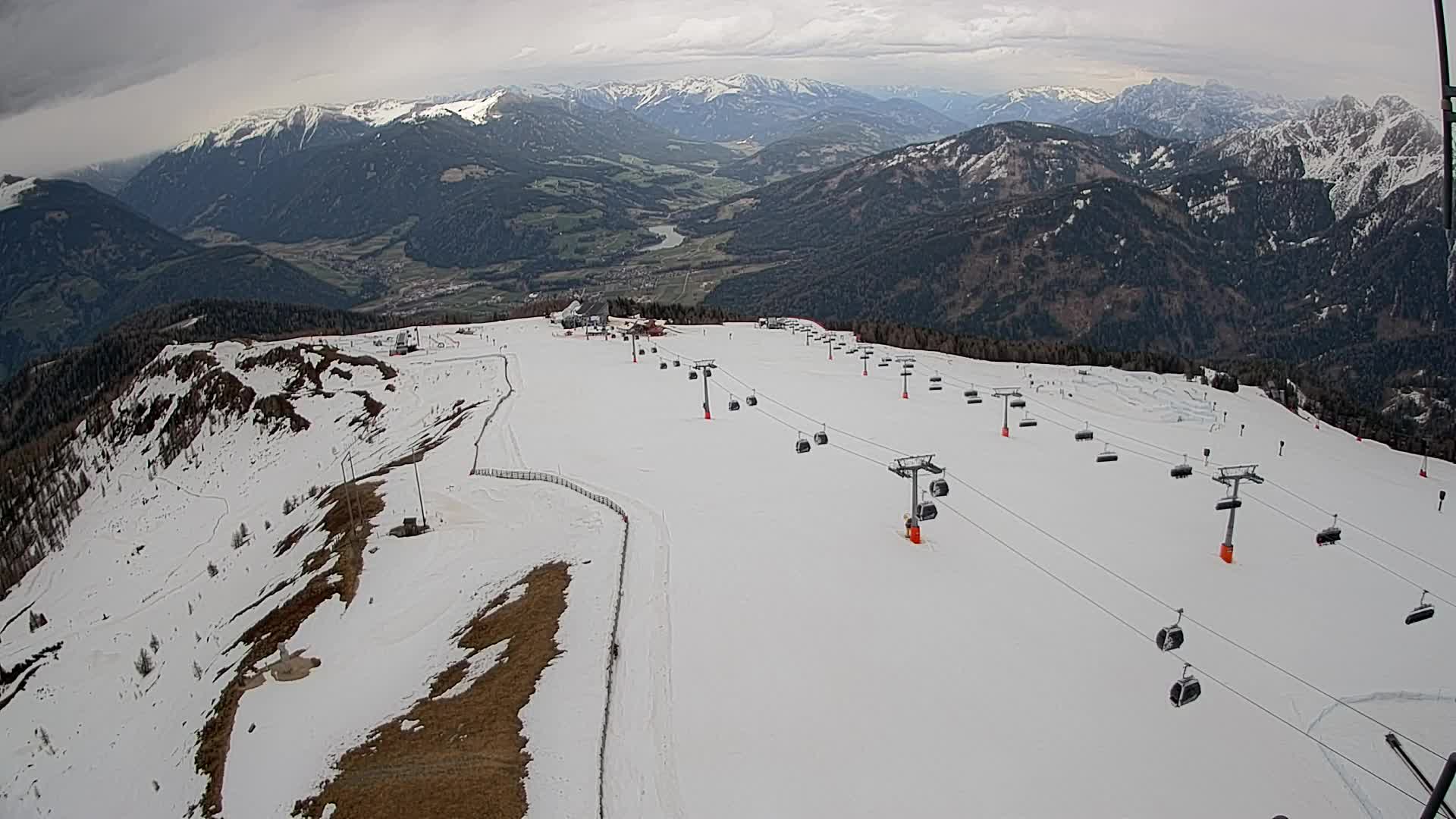 Kronplatz-Gipfel | Blick nach Olang – Valdaora