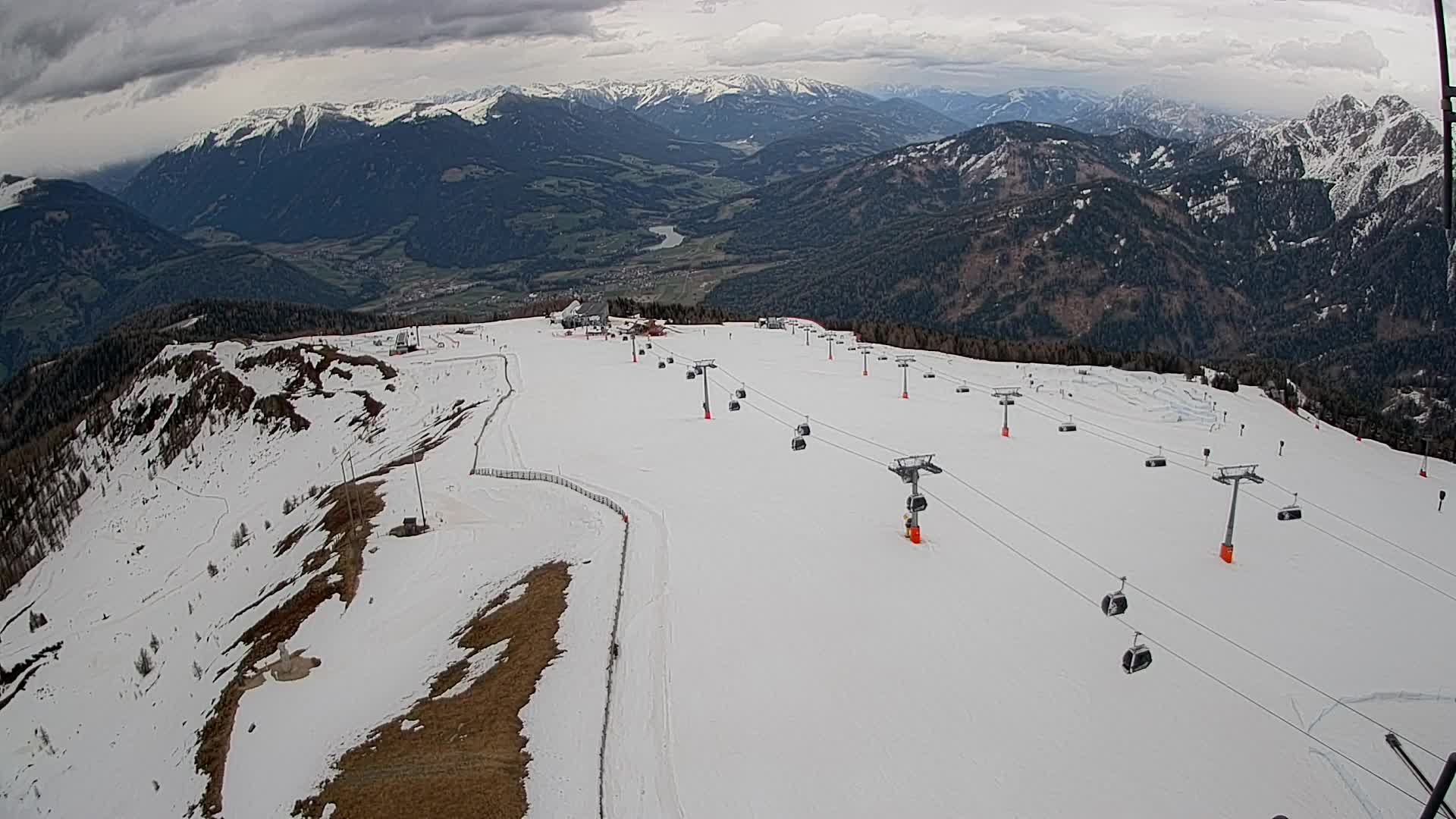 Kronplatz-Gipfel | Blick nach Olang – Valdaora
