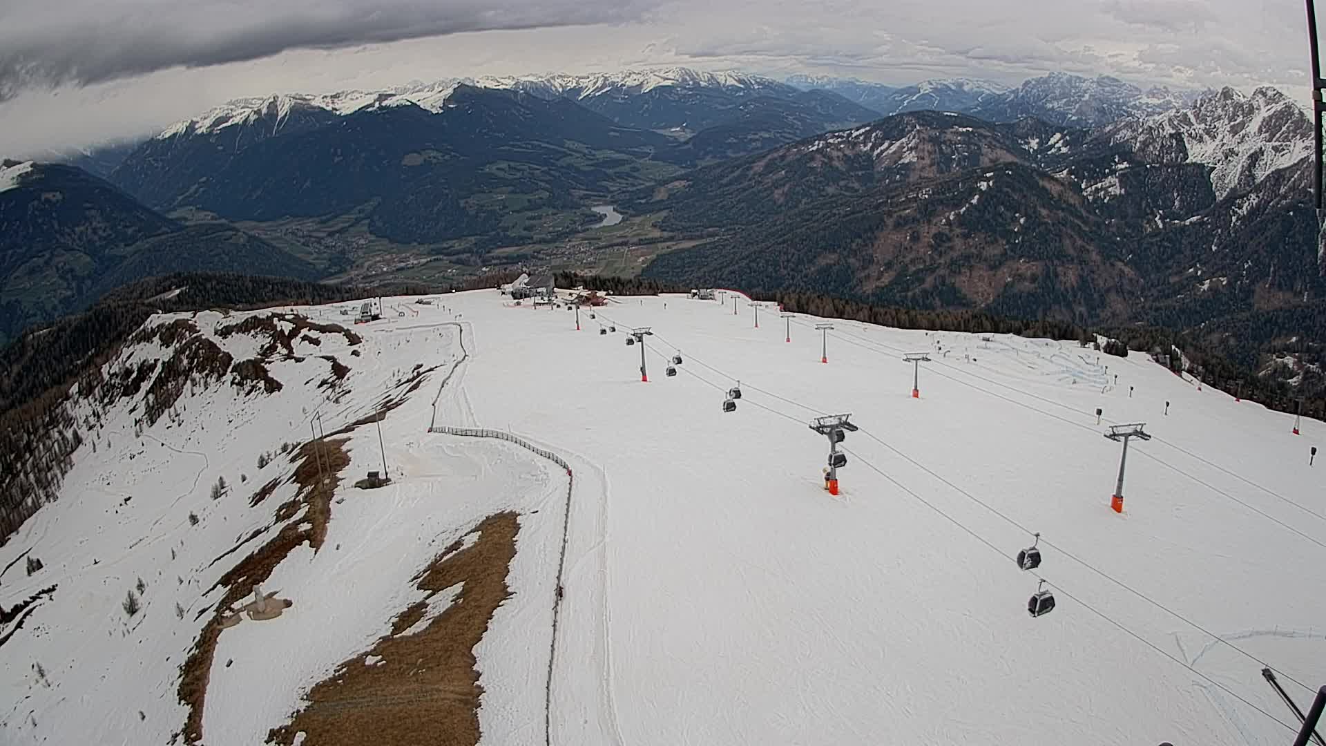 Kronplatz-Gipfel | Blick nach Olang – Valdaora