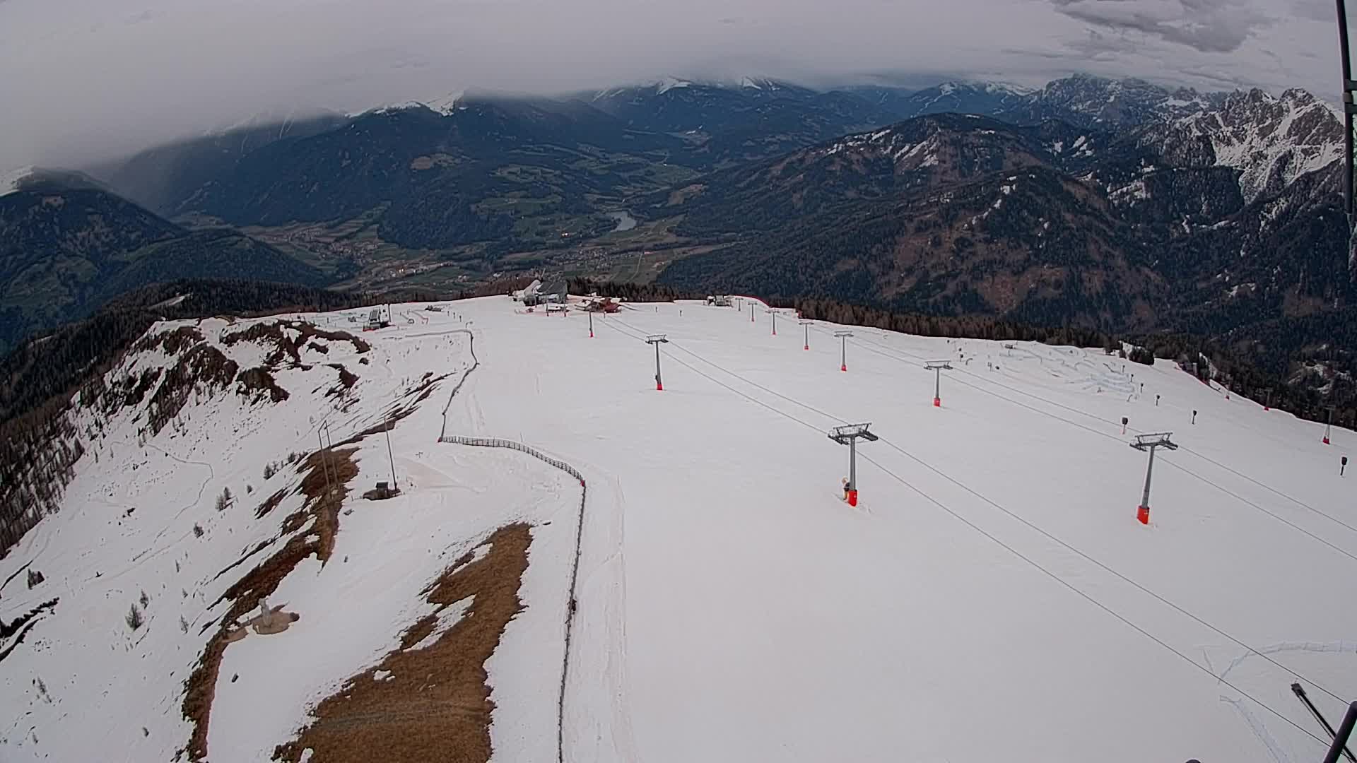 Kronplatz-Gipfel | Blick nach Olang – Valdaora