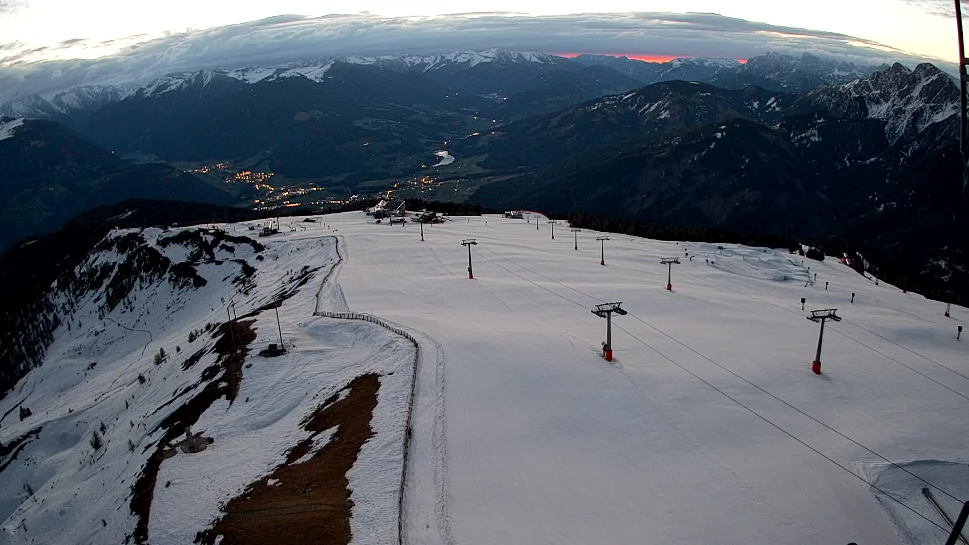 Kronplatz-Gipfel | Blick nach Olang – Valdaora