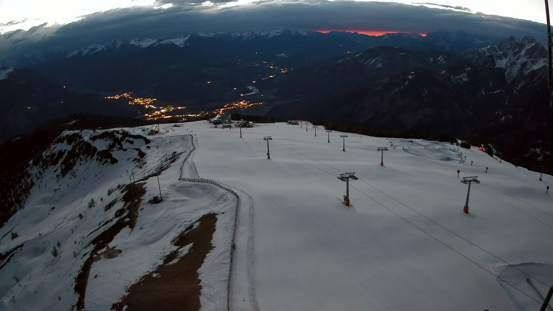Kronplatz-Gipfel | Blick nach Olang – Valdaora