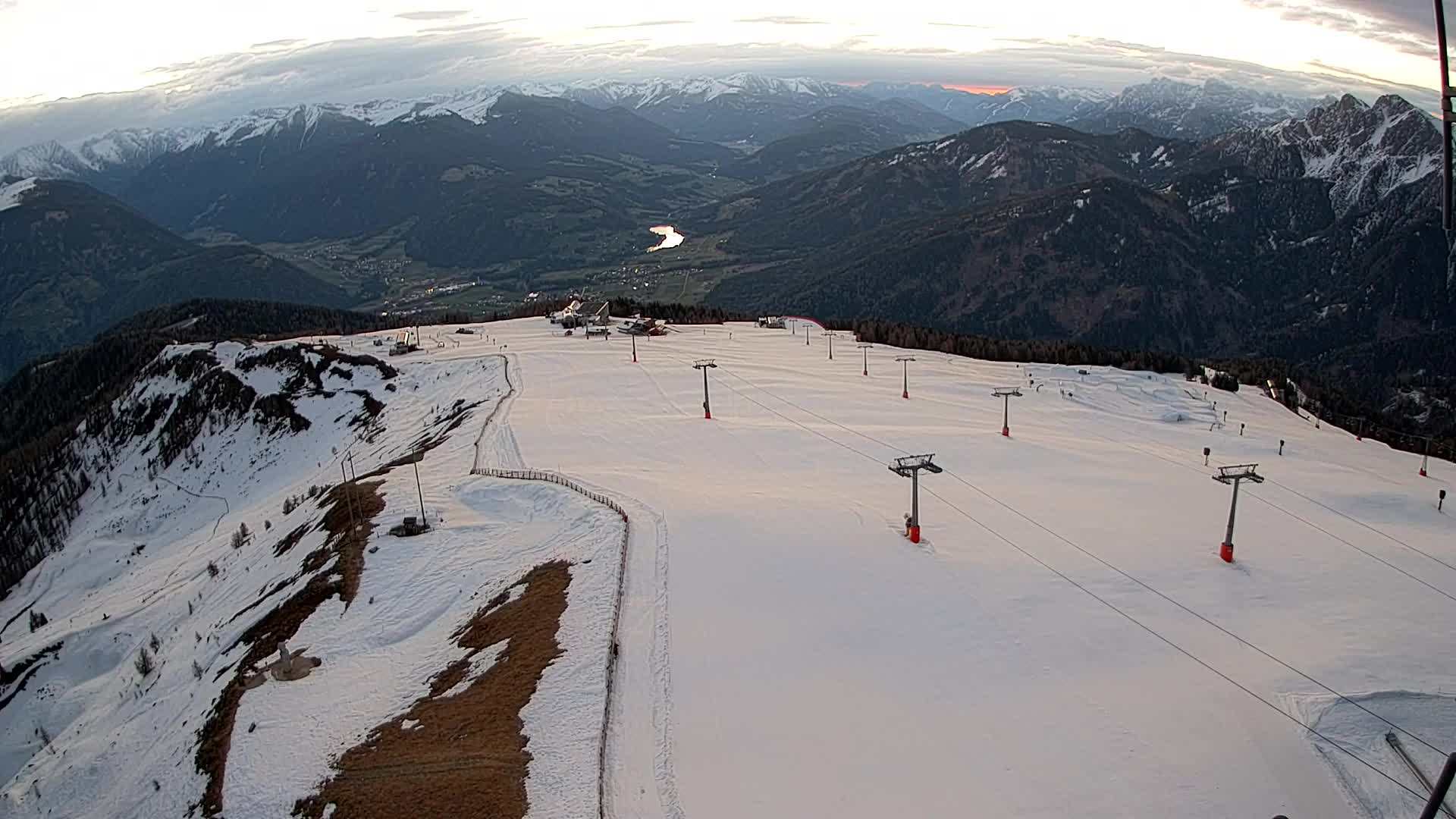 Kronplatz-Gipfel | Blick nach Olang – Valdaora