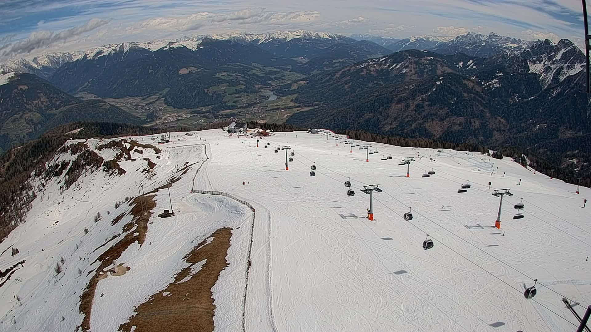Kronplatz-Gipfel | Blick nach Olang – Valdaora
