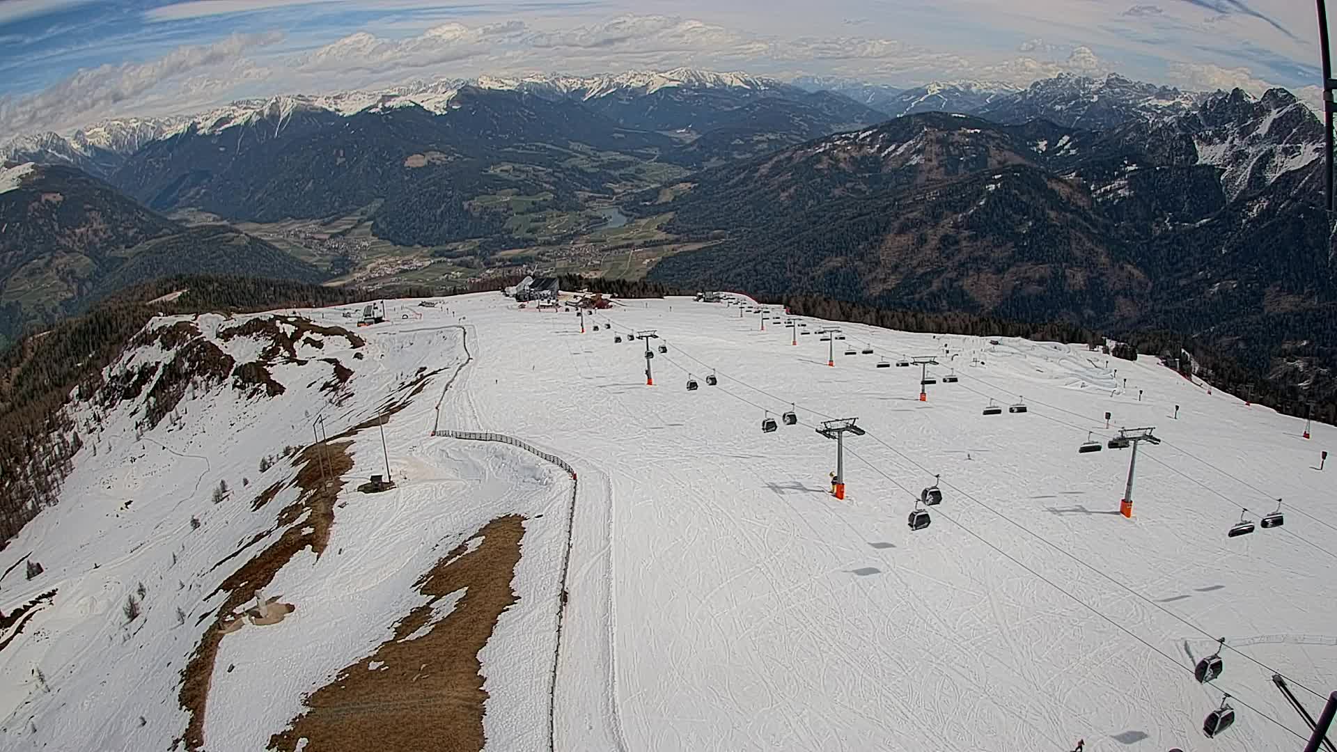 Kronplatz-Gipfel | Blick nach Olang – Valdaora