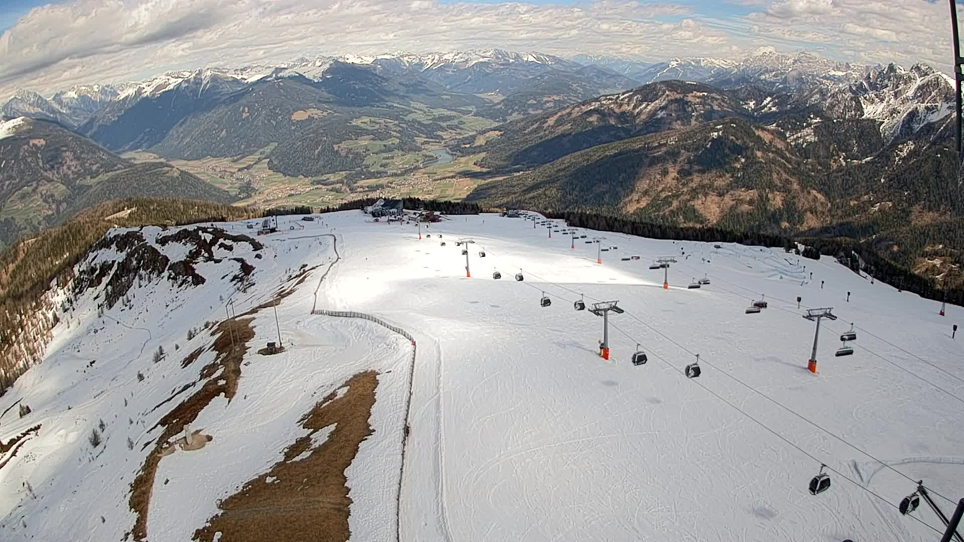 Kronplatz-Gipfel | Blick nach Olang – Valdaora