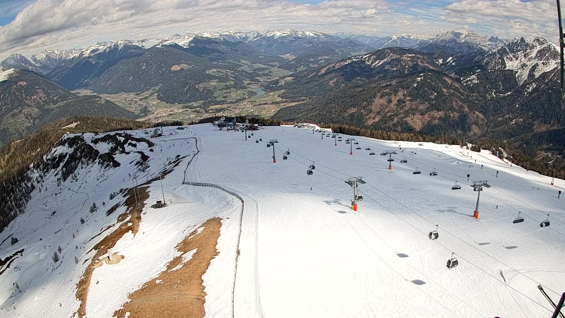 Kronplatz-Gipfel | Blick nach Olang – Valdaora