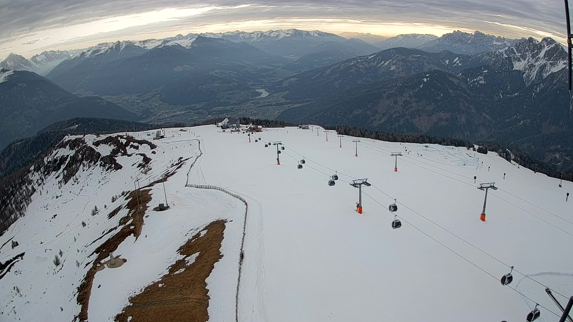 Kronplatz-Gipfel | Blick nach Olang – Valdaora