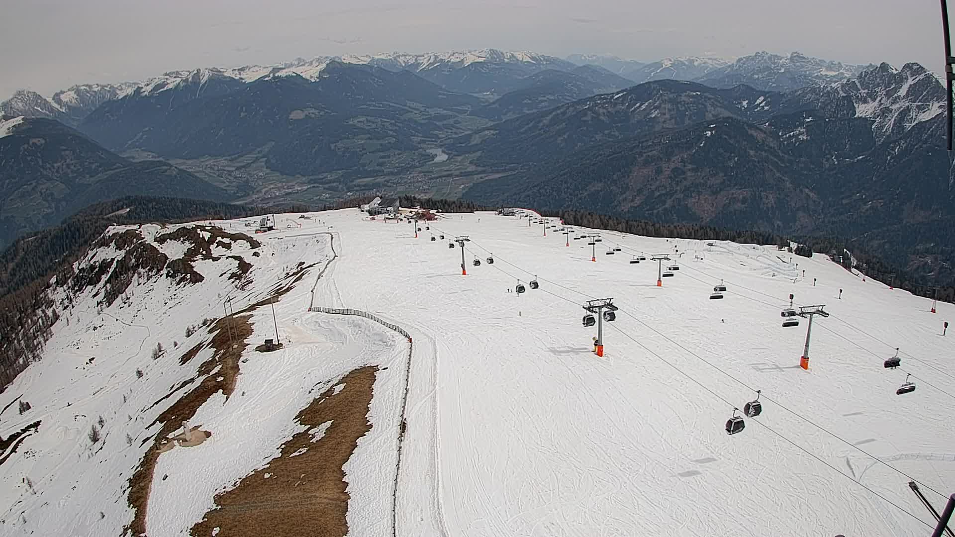 Kronplatz-Gipfel | Blick nach Olang – Valdaora