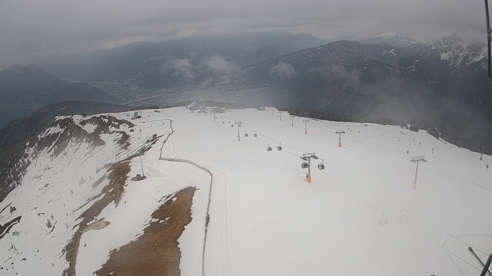 Kronplatz-Gipfel | Blick nach Olang – Valdaora