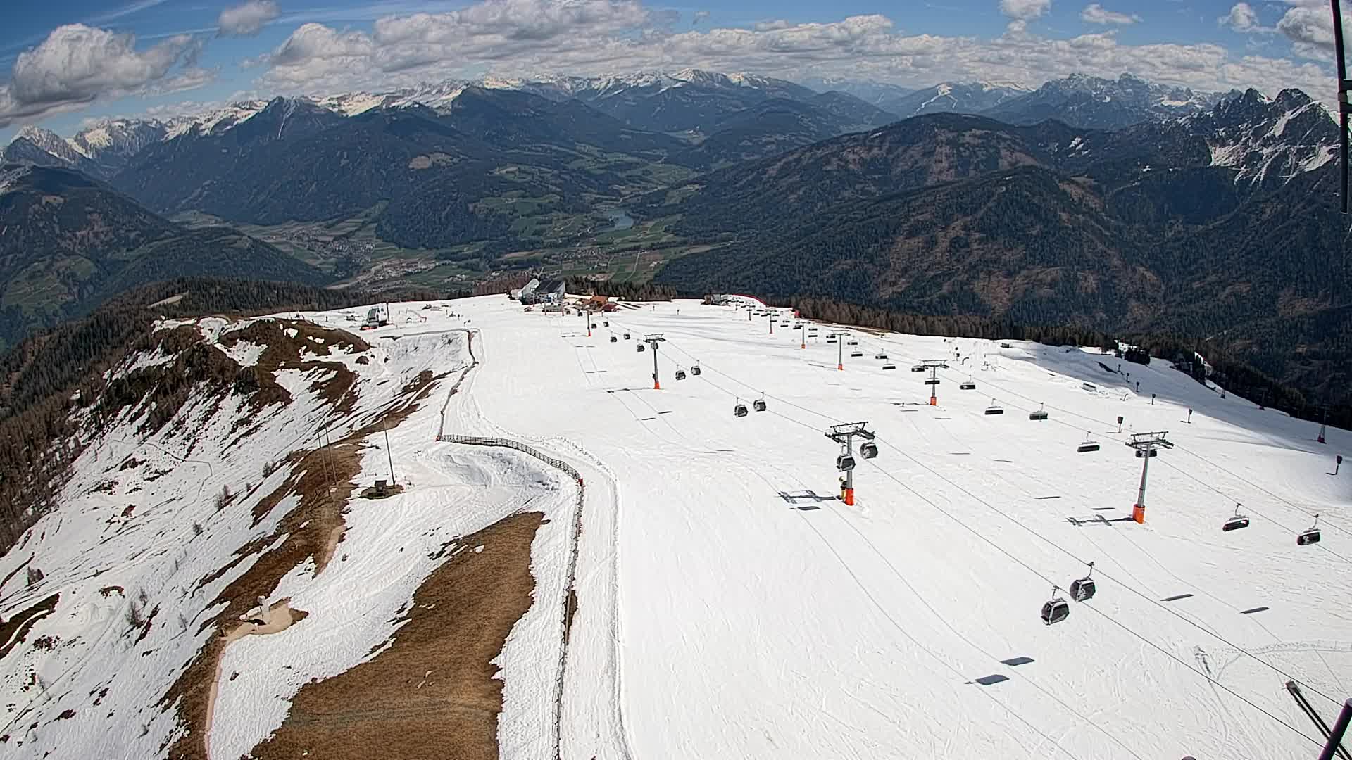 Kronplatz-Gipfel | Blick nach Olang – Valdaora