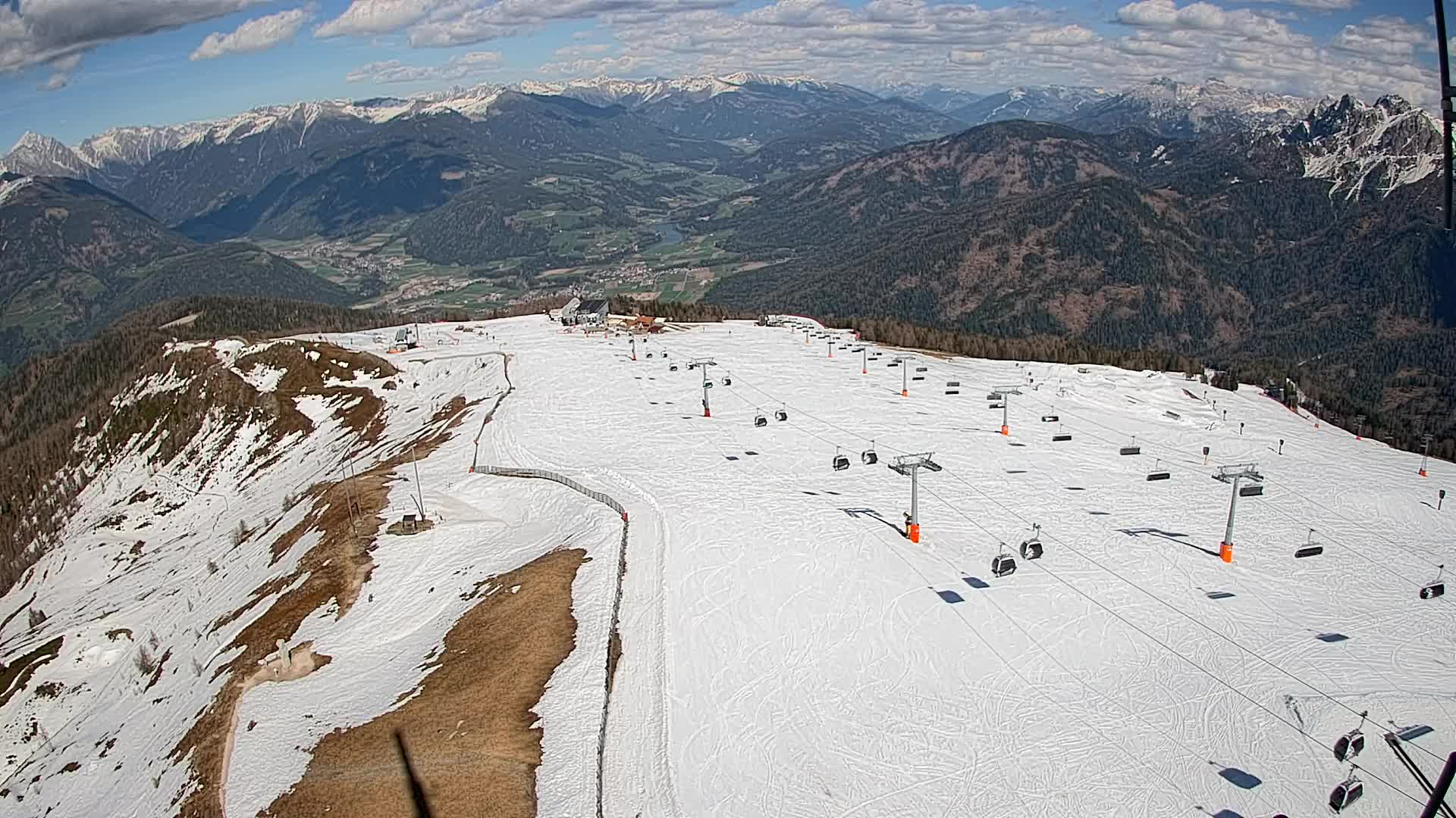 Kronplatz-Gipfel | Blick nach Olang – Valdaora