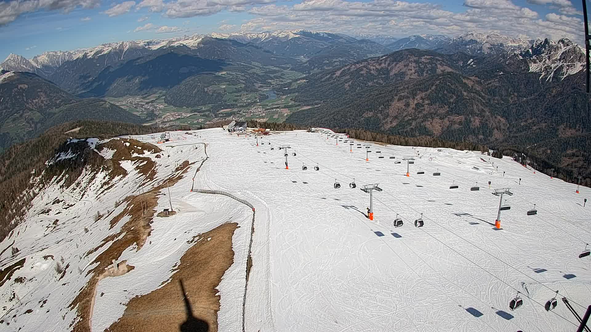 Kronplatz-Gipfel | Blick nach Olang – Valdaora