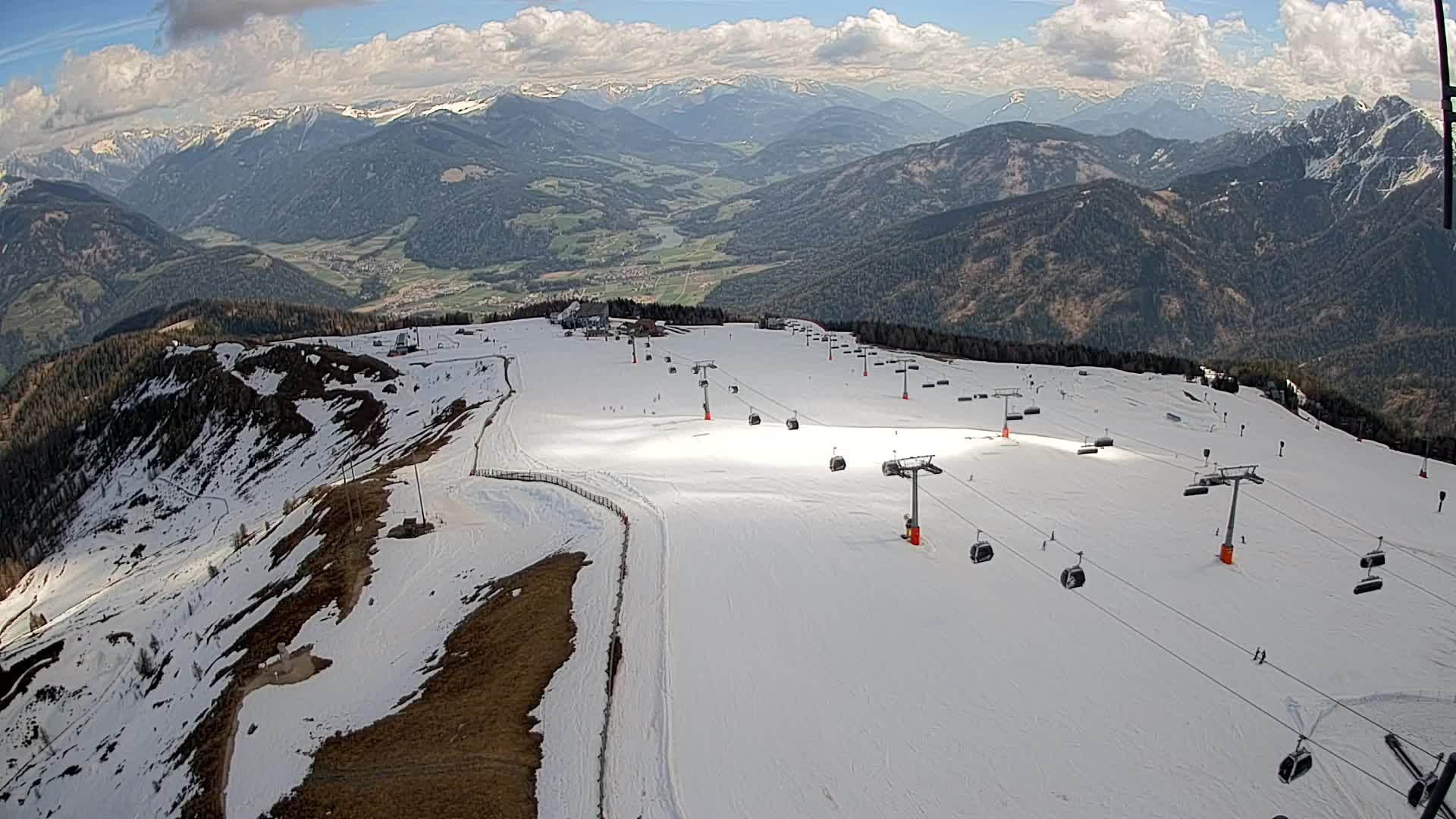 Kronplatz-Gipfel | Blick nach Olang – Valdaora