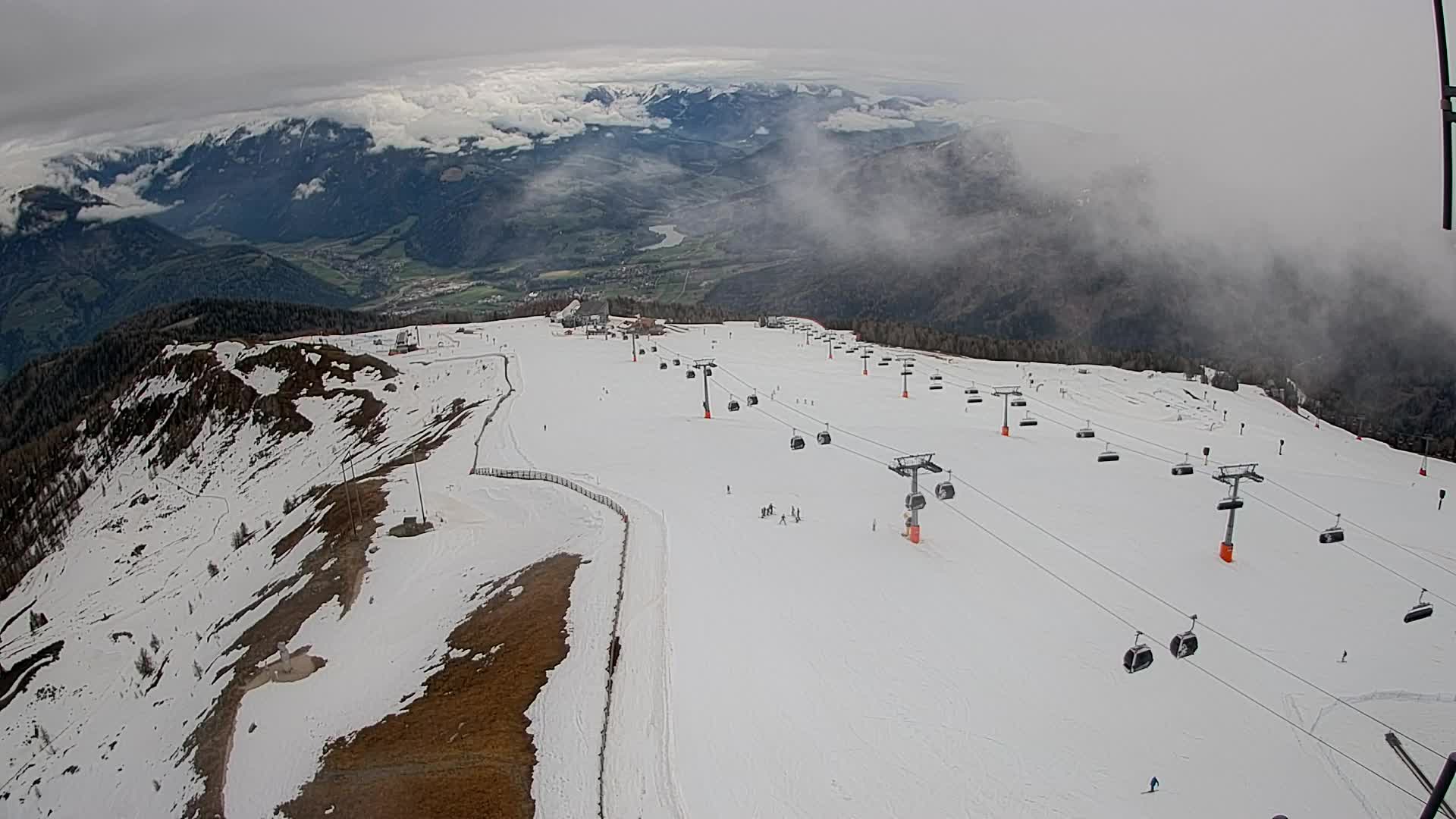 Kronplatz-Gipfel | Blick nach Olang – Valdaora