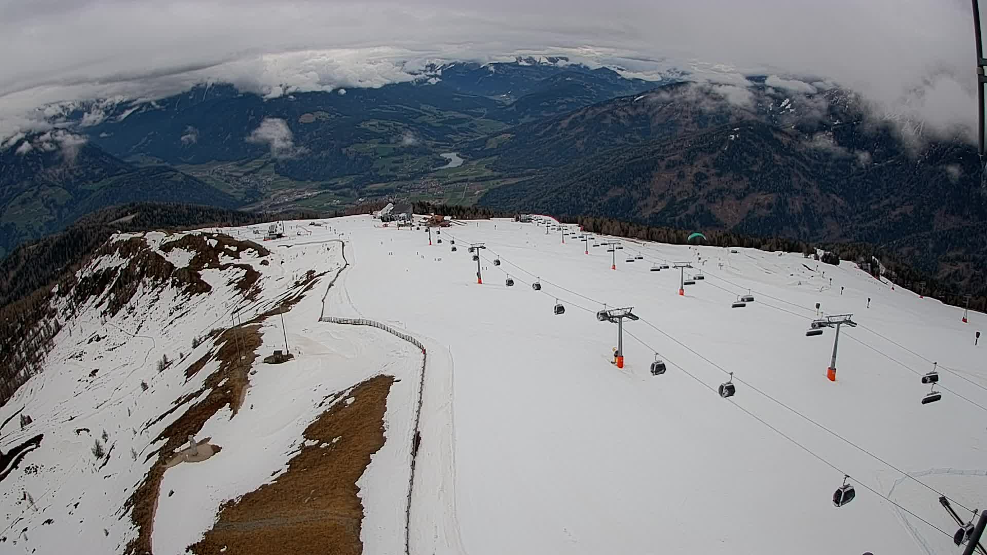 Kronplatz-Gipfel | Blick nach Olang – Valdaora