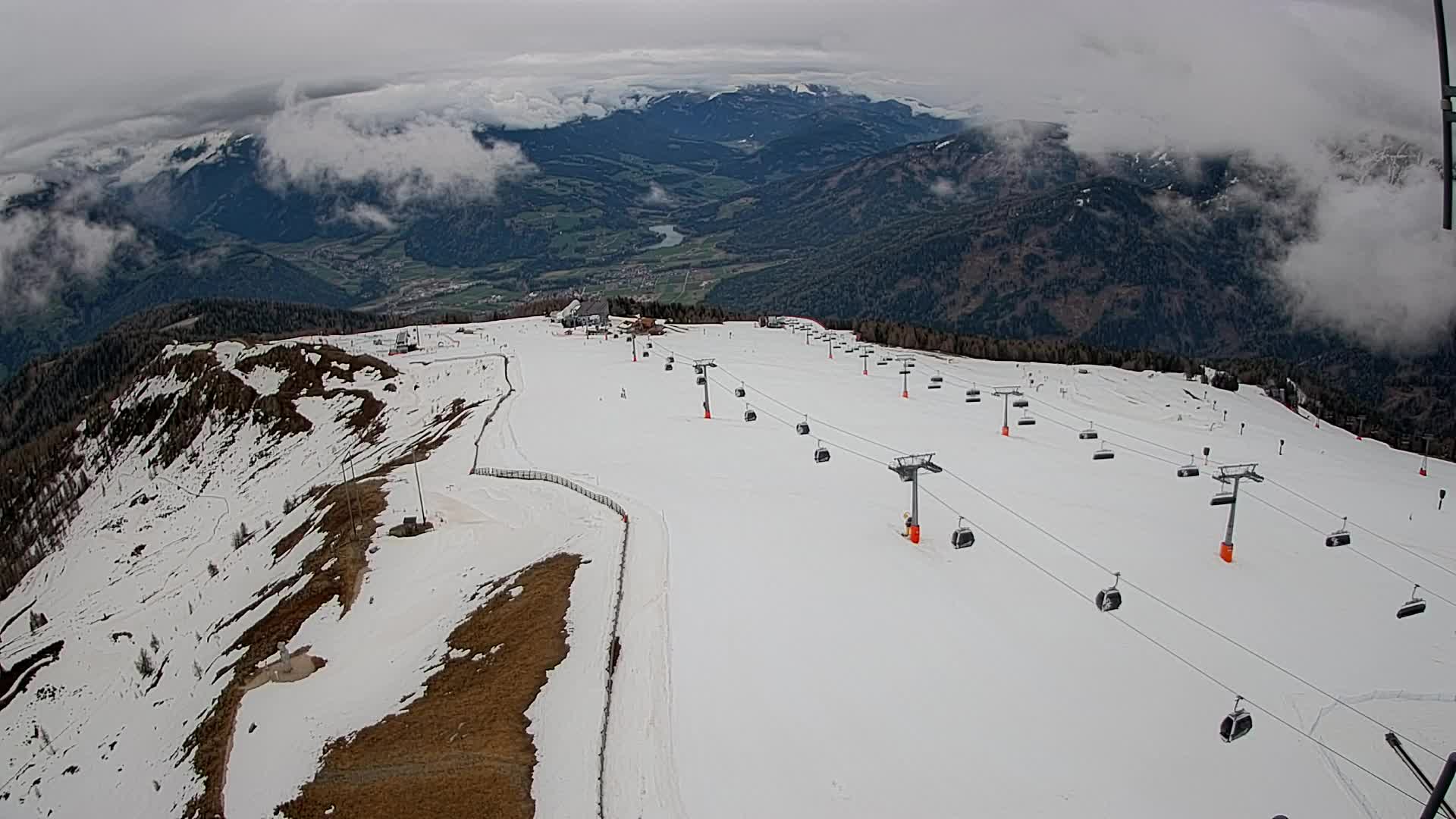 Kronplatz-Gipfel | Blick nach Olang – Valdaora