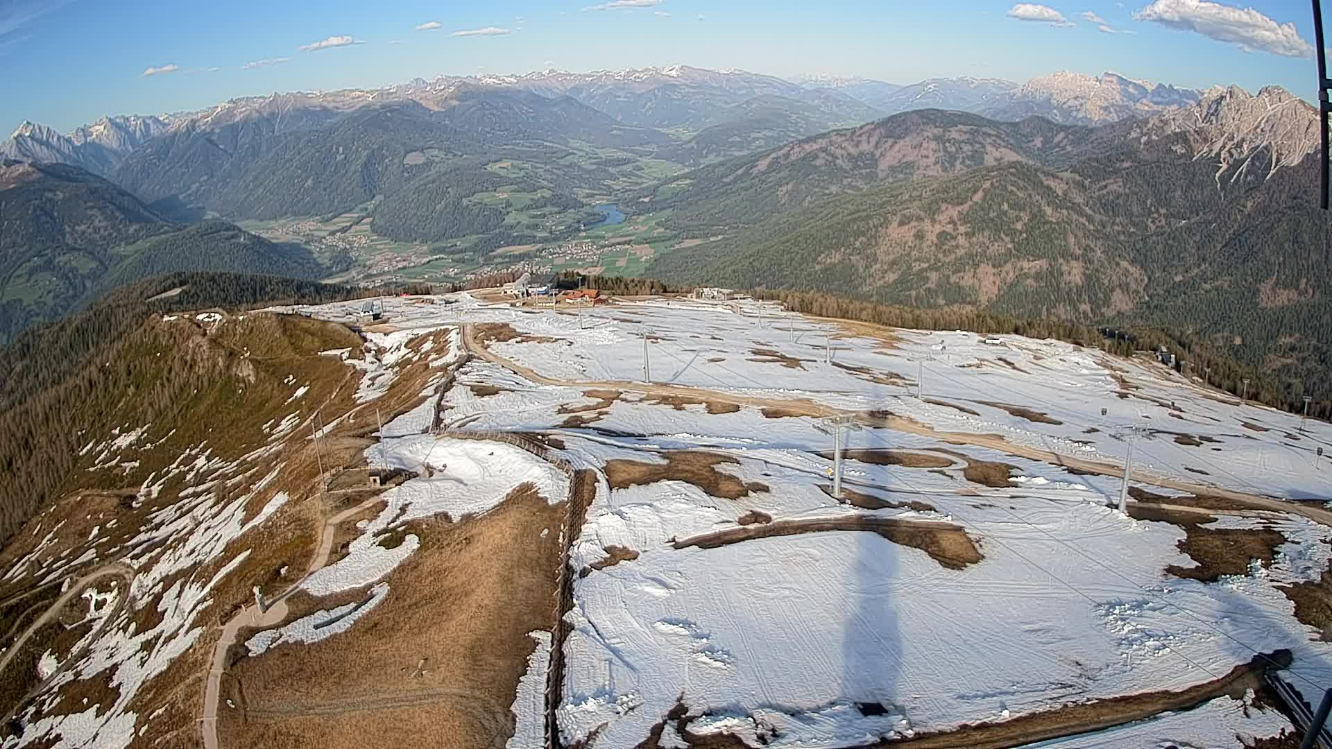 Kronplatz-Gipfel | Blick nach Olang – Valdaora