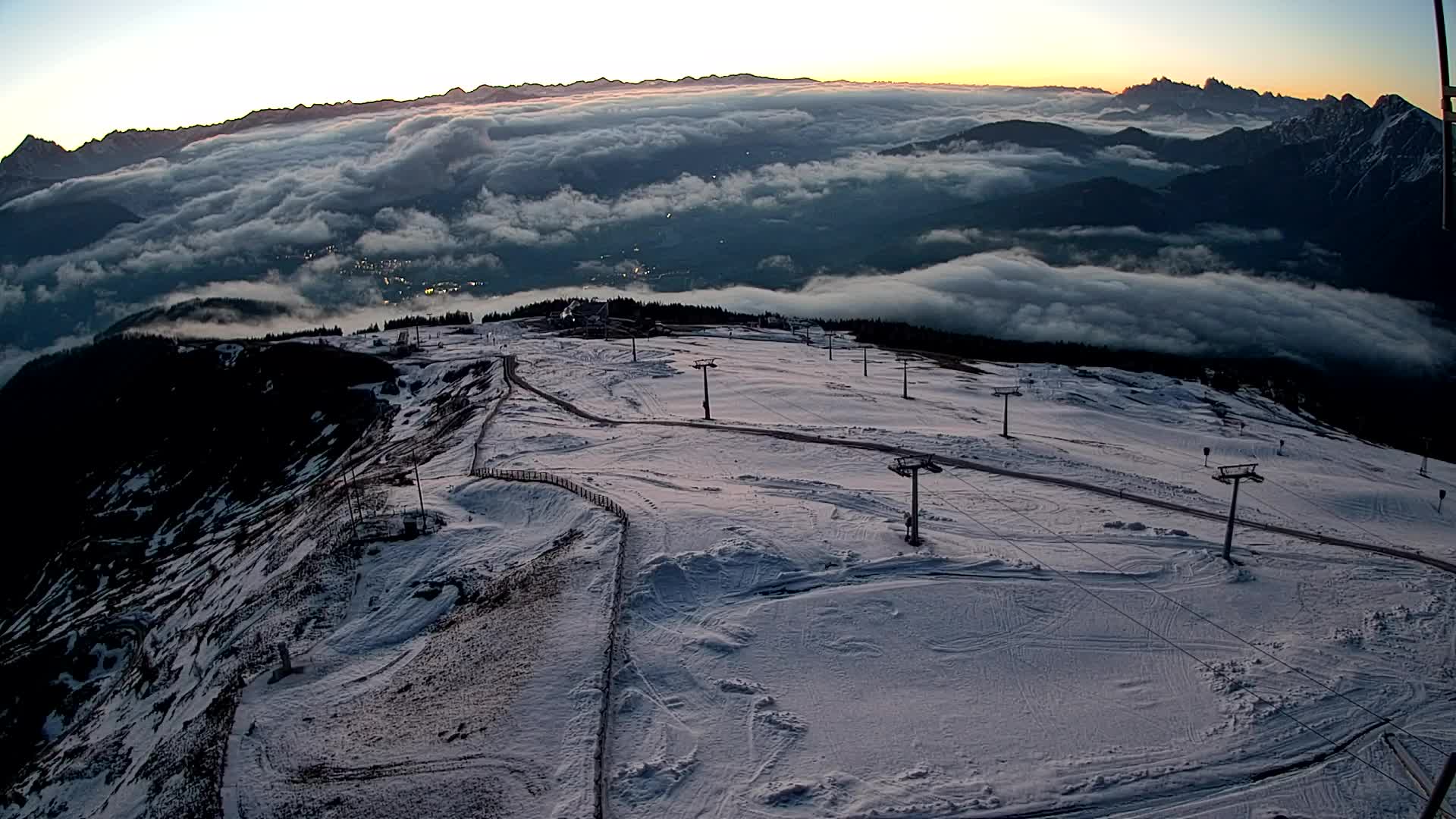 Kronplatz-Gipfel | Blick nach Olang – Valdaora