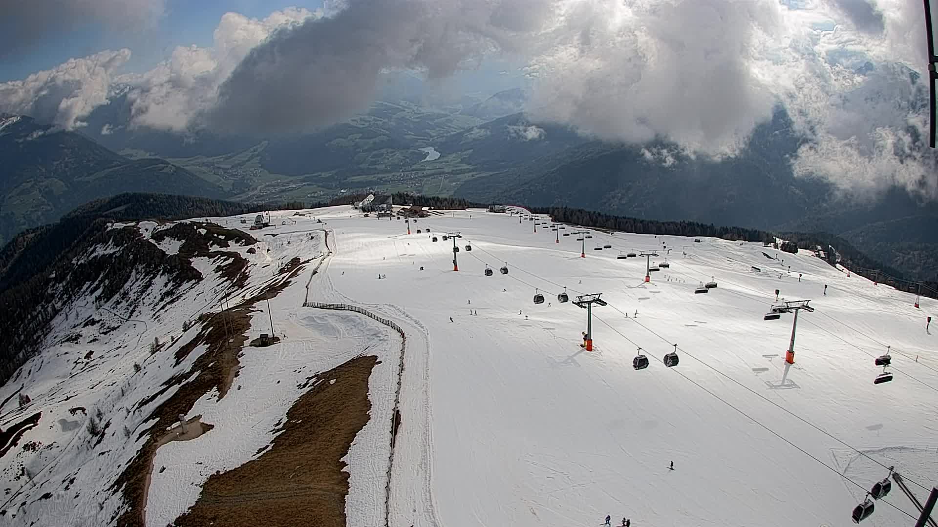 Kronplatz-Gipfel | Blick nach Olang – Valdaora