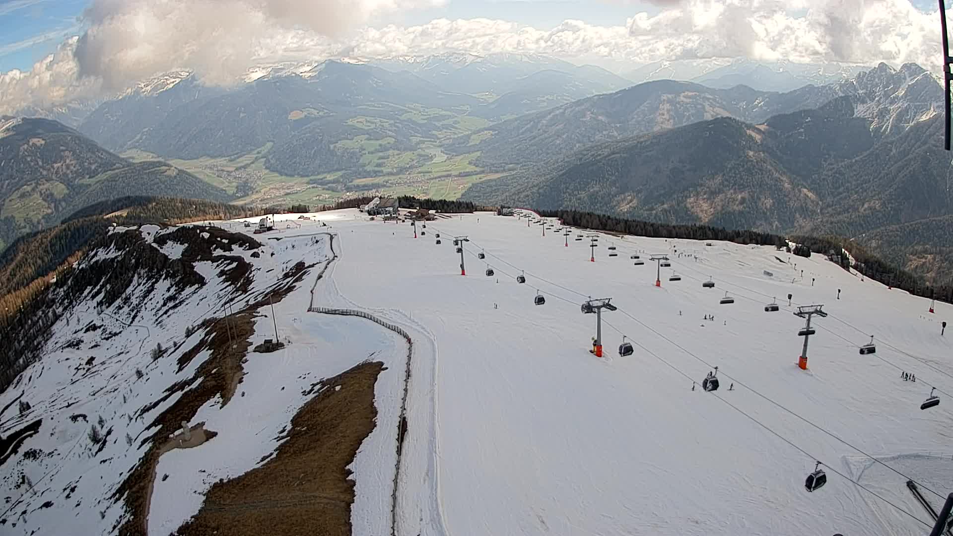 Kronplatz-Gipfel | Blick nach Olang – Valdaora