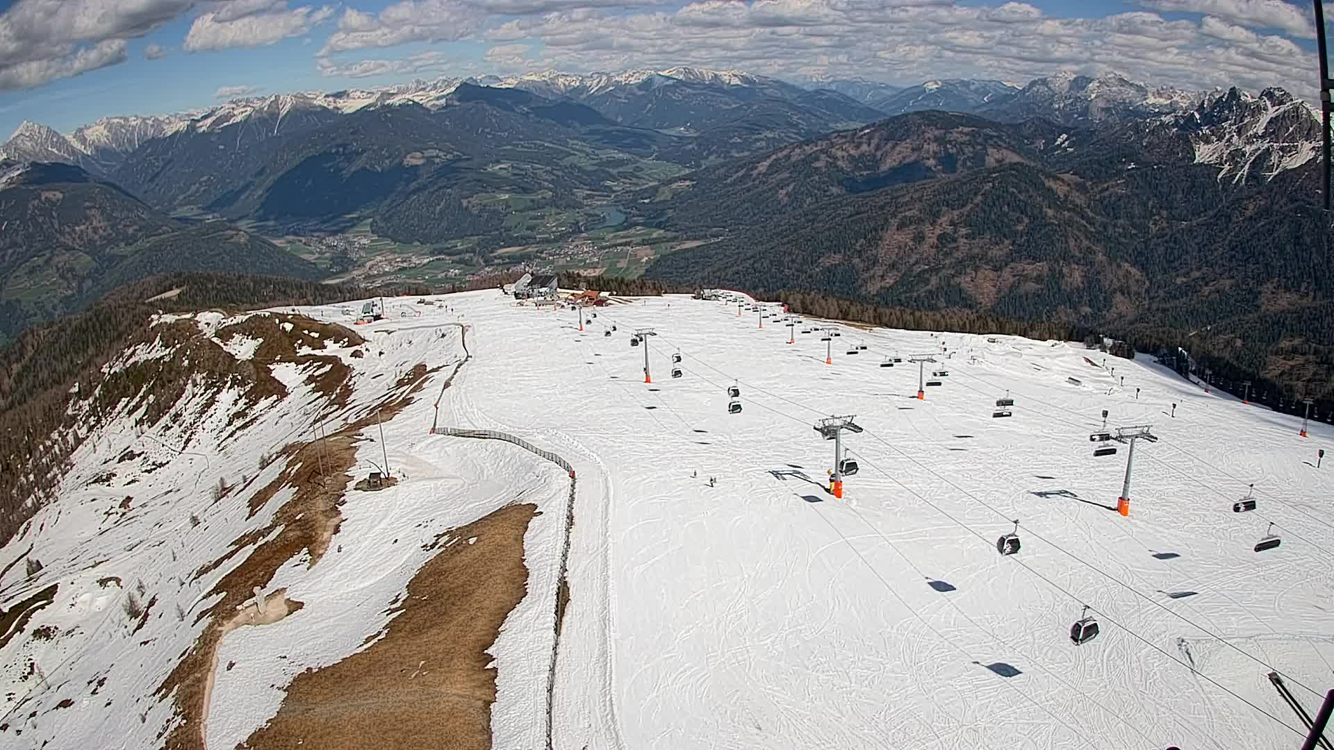 Kronplatz-Gipfel | Blick nach Olang – Valdaora