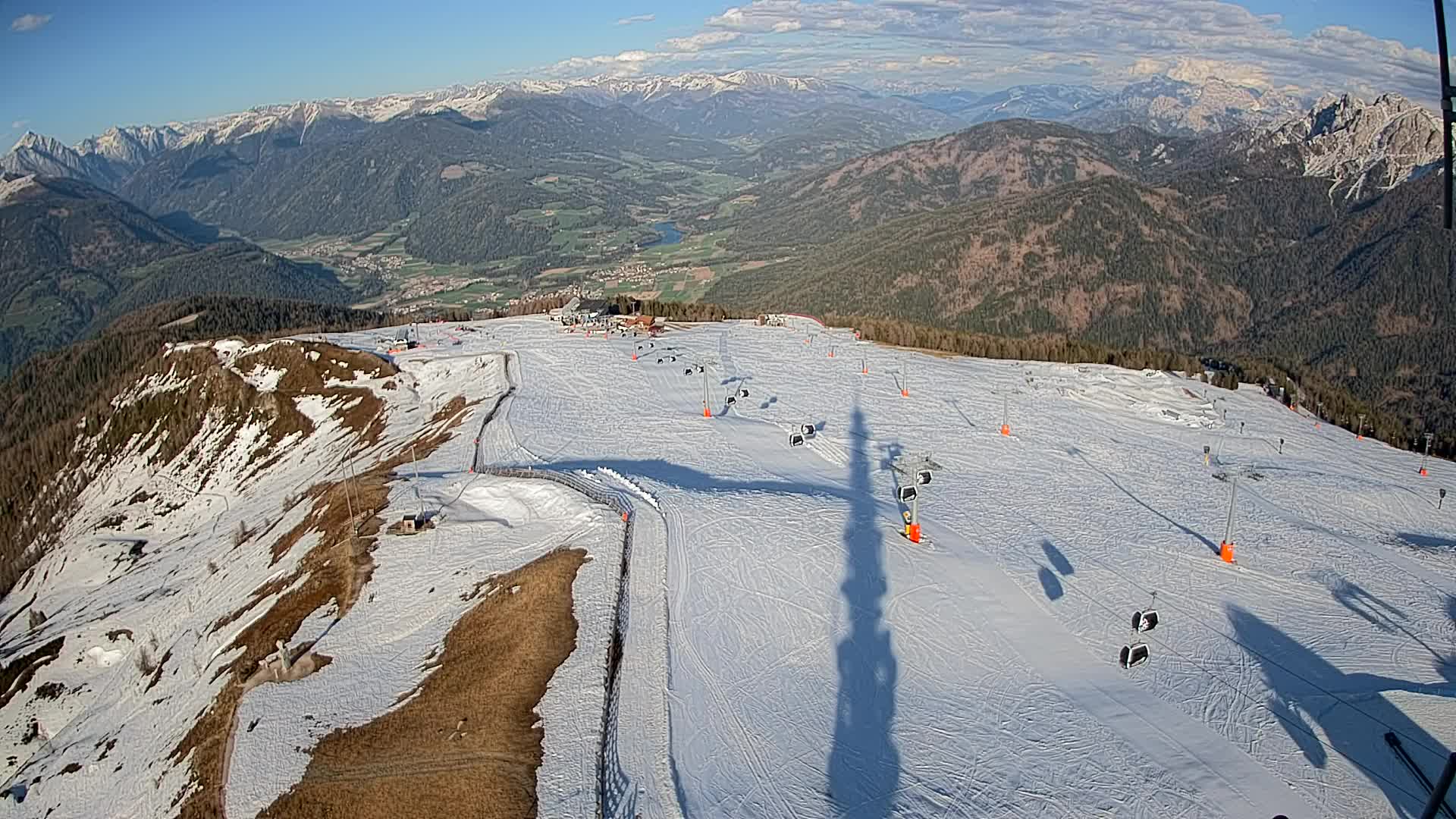 Kronplatz-Gipfel | Blick nach Olang – Valdaora
