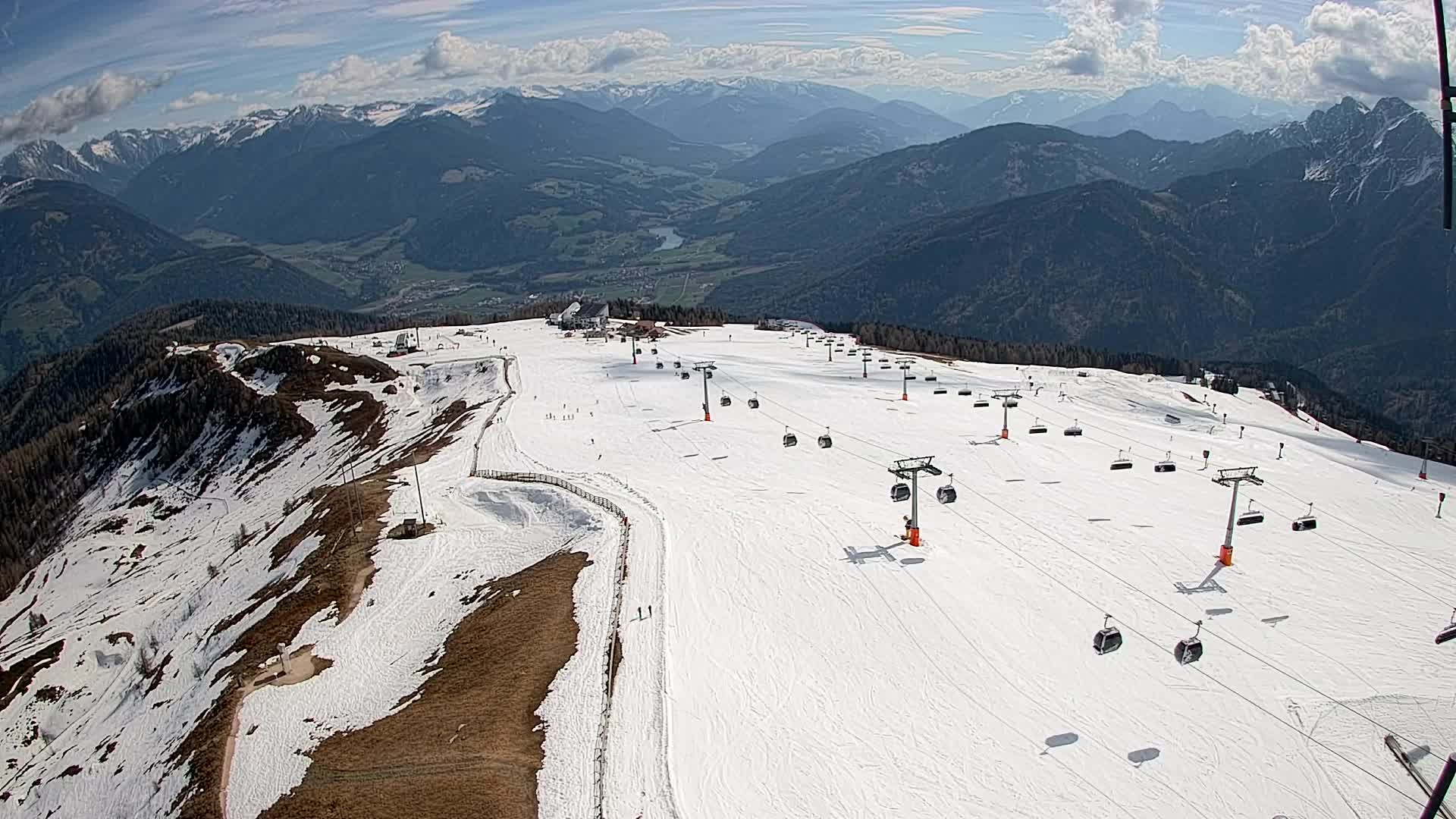Kronplatz-Gipfel | Blick nach Olang – Valdaora