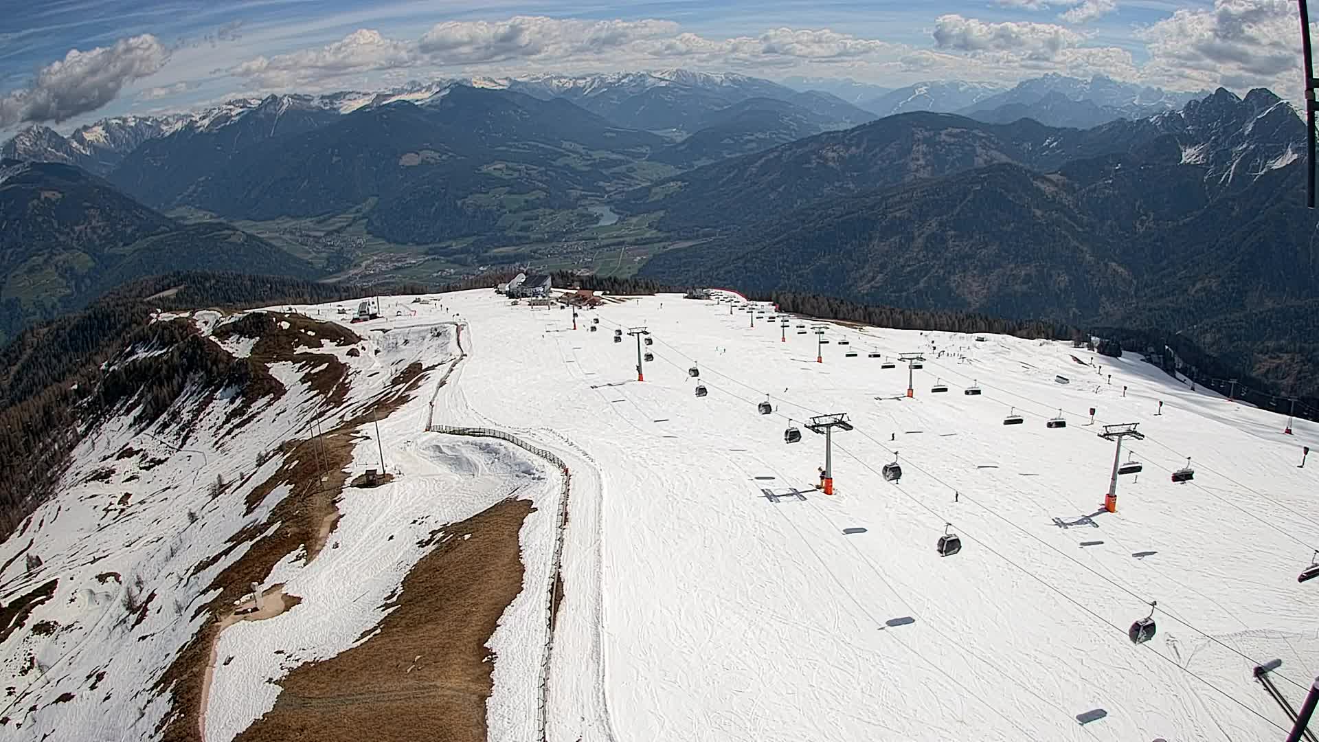 Kronplatz-Gipfel | Blick nach Olang – Valdaora