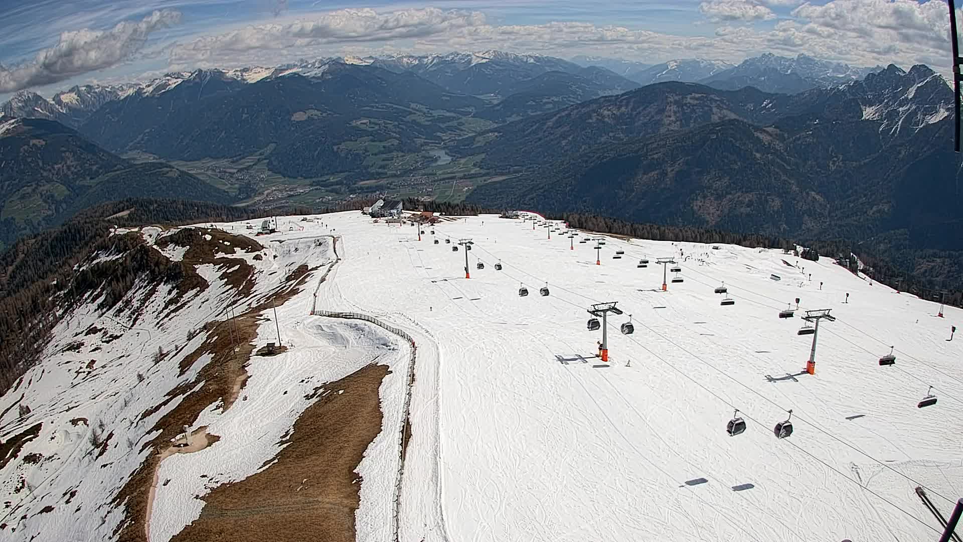 Kronplatz-Gipfel | Blick nach Olang – Valdaora