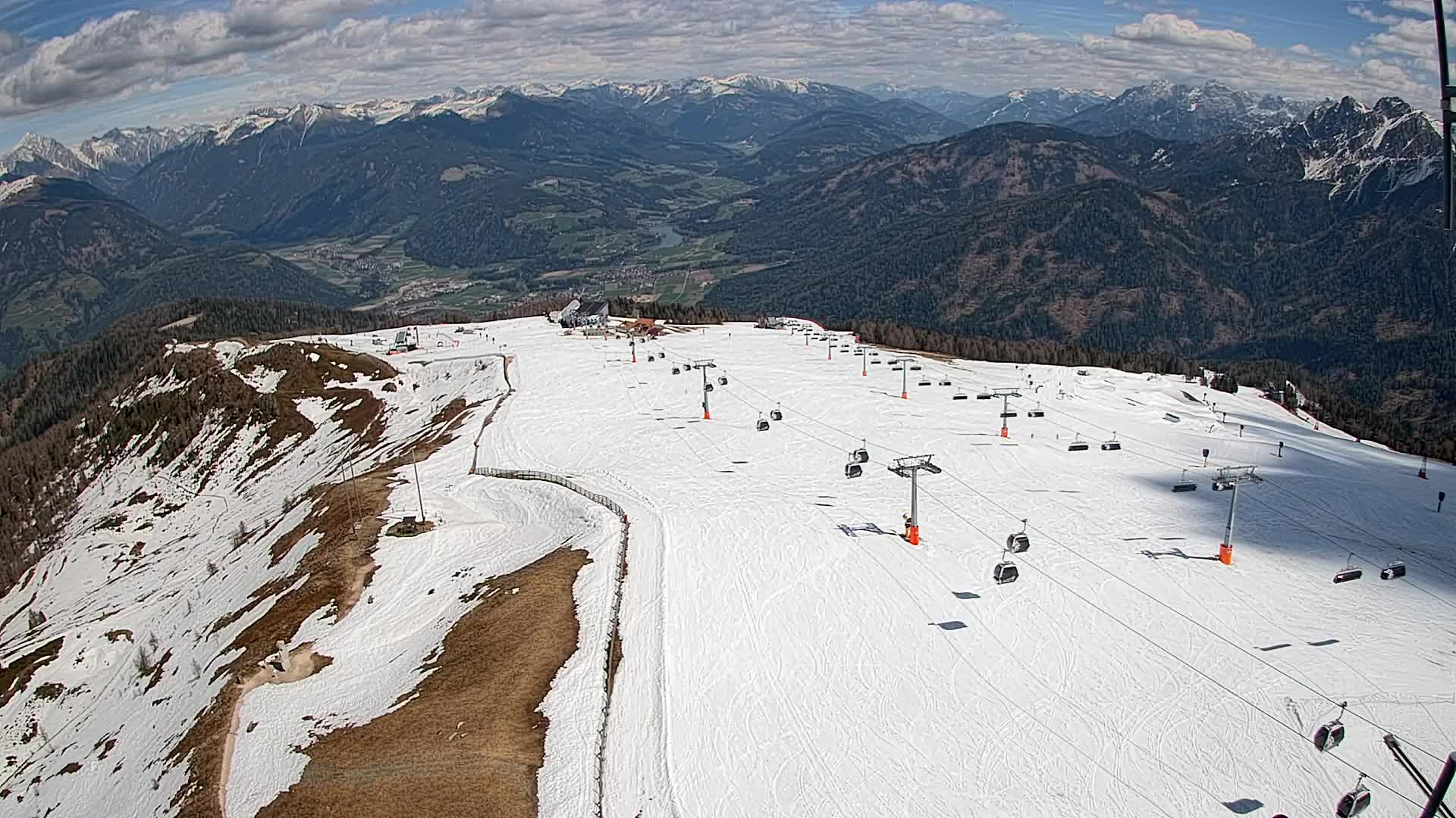 Kronplatz-Gipfel | Blick nach Olang – Valdaora