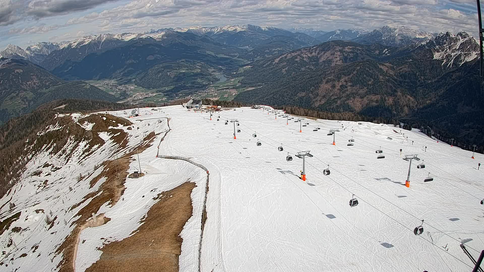 Kronplatz-Gipfel | Blick nach Olang – Valdaora