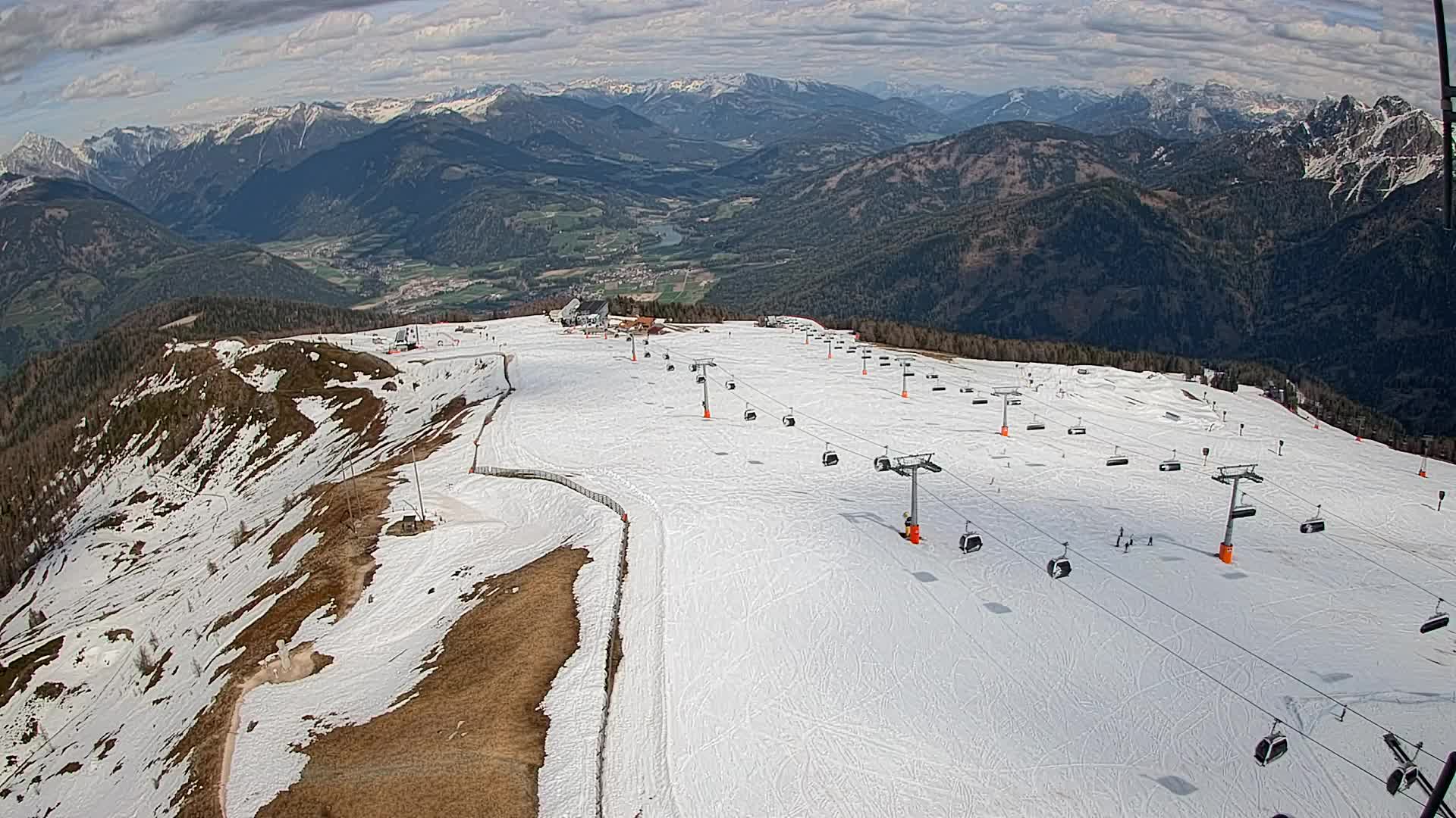 Kronplatz-Gipfel | Blick nach Olang – Valdaora