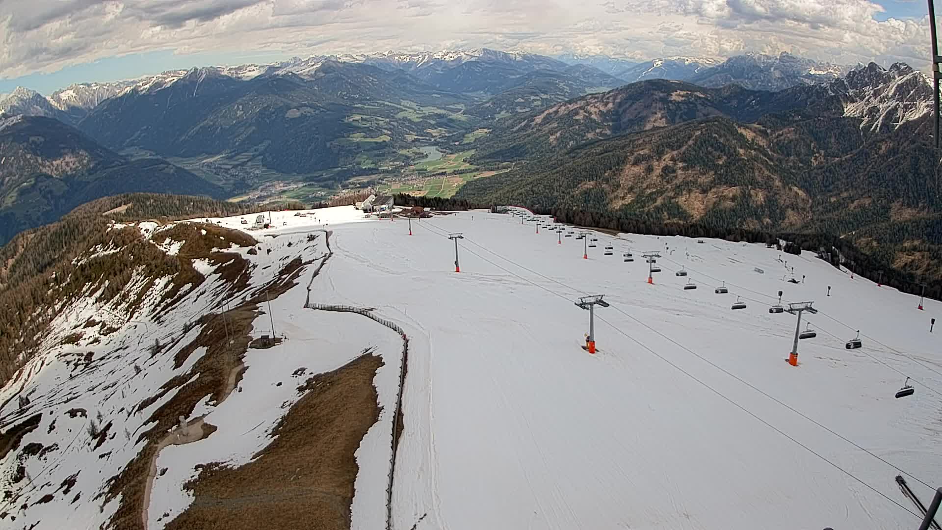 Kronplatz-Gipfel | Blick nach Olang – Valdaora