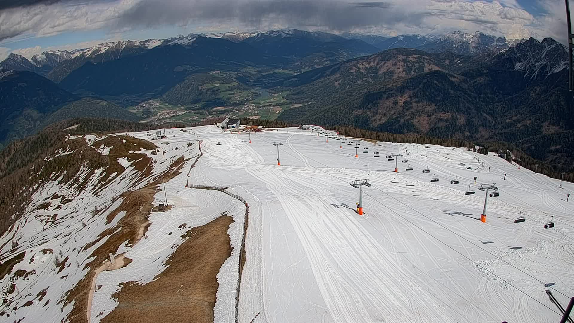 Kronplatz-Gipfel | Blick nach Olang – Valdaora