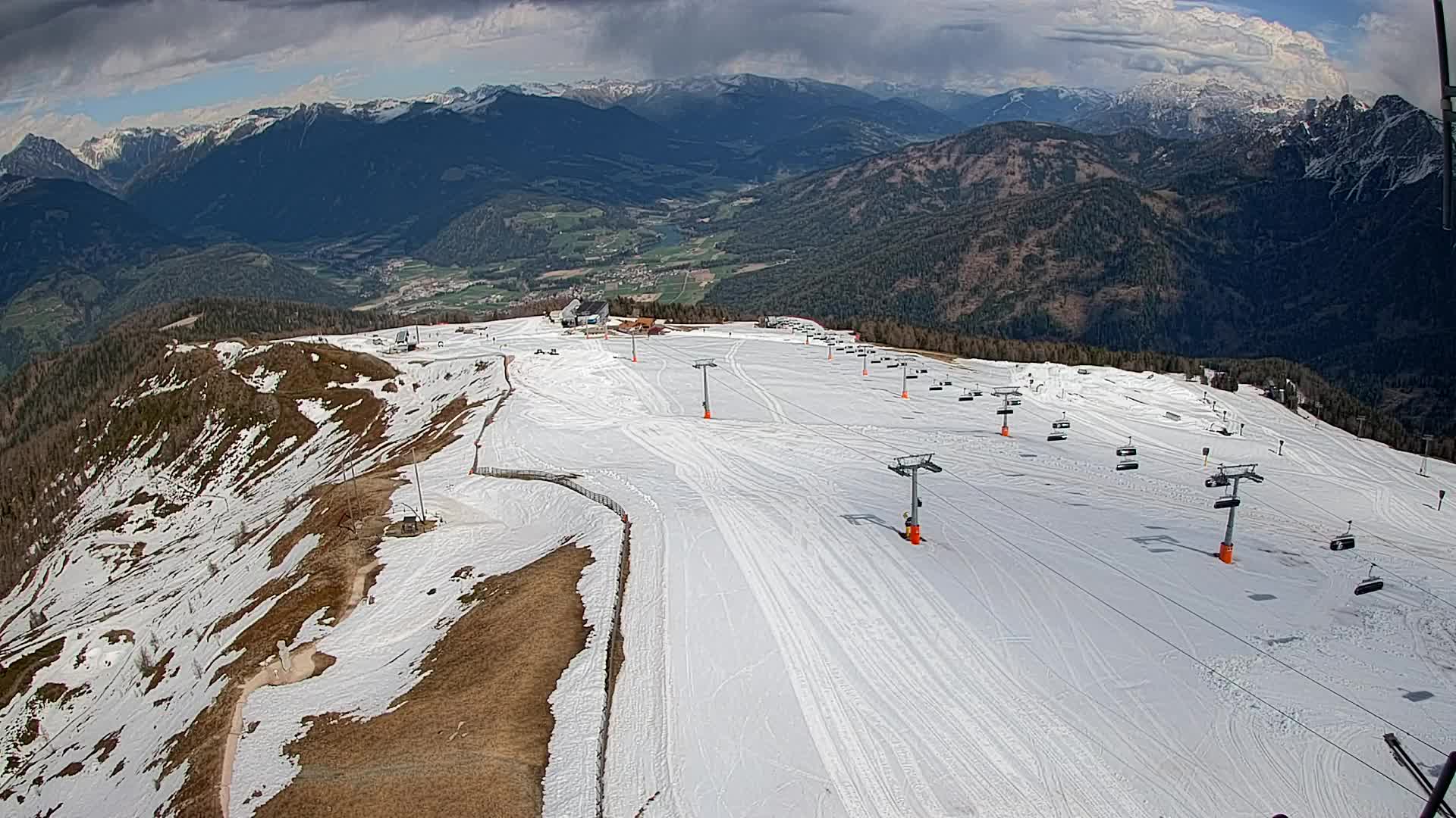Kronplatz-Gipfel | Blick nach Olang – Valdaora