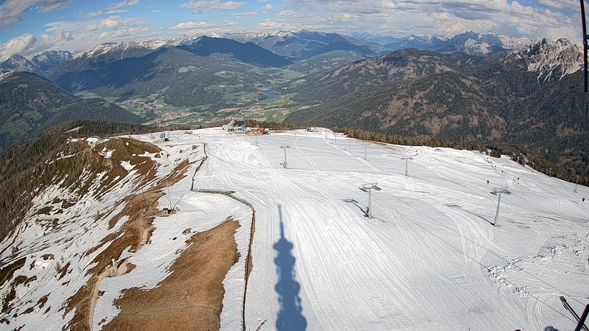 Kronplatz-Gipfel | Blick nach Olang – Valdaora