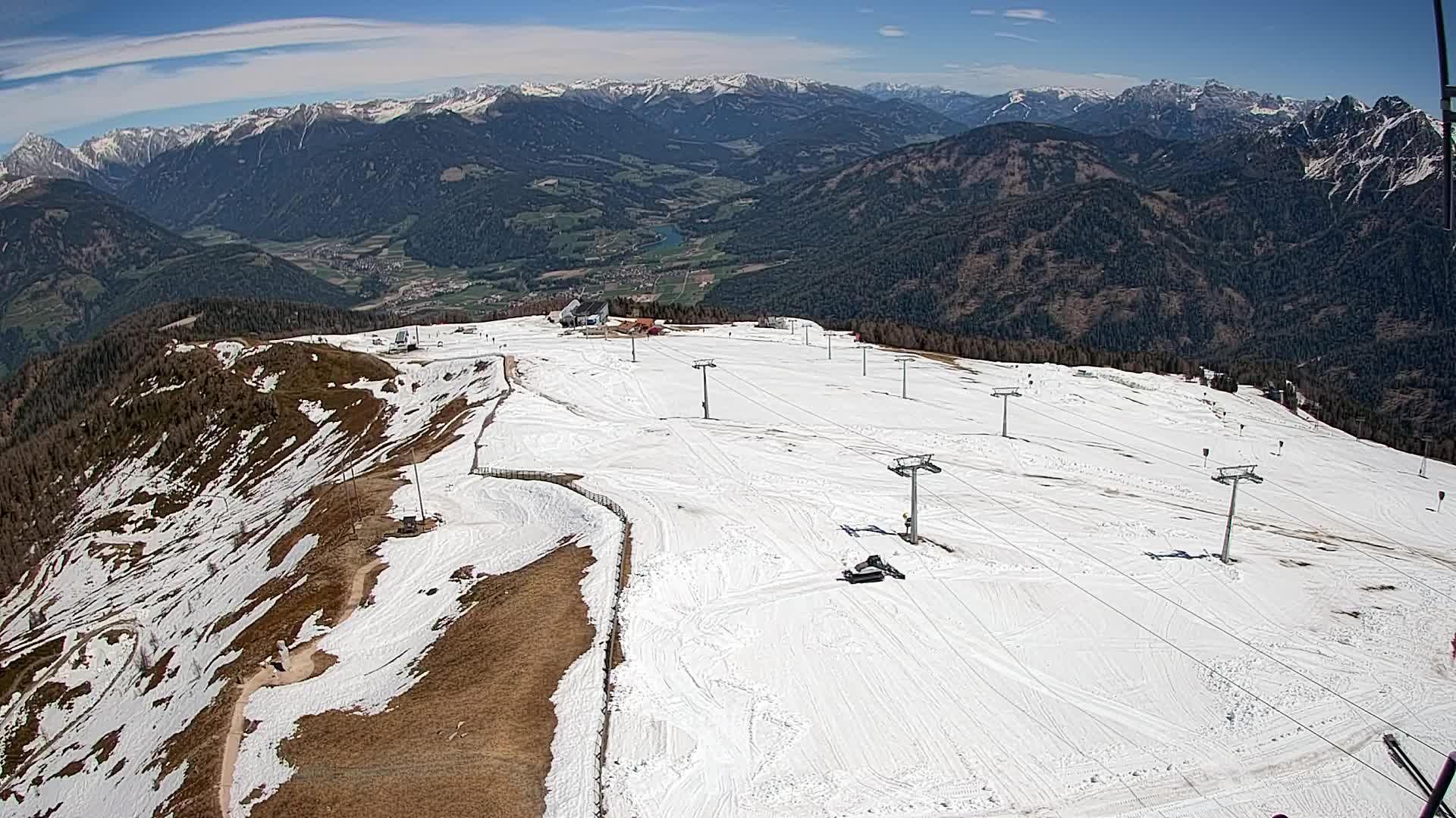 Kronplatz-Gipfel | Blick nach Olang – Valdaora