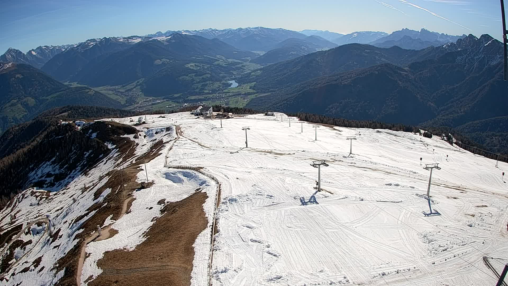 Kronplatz-Gipfel | Blick nach Olang – Valdaora