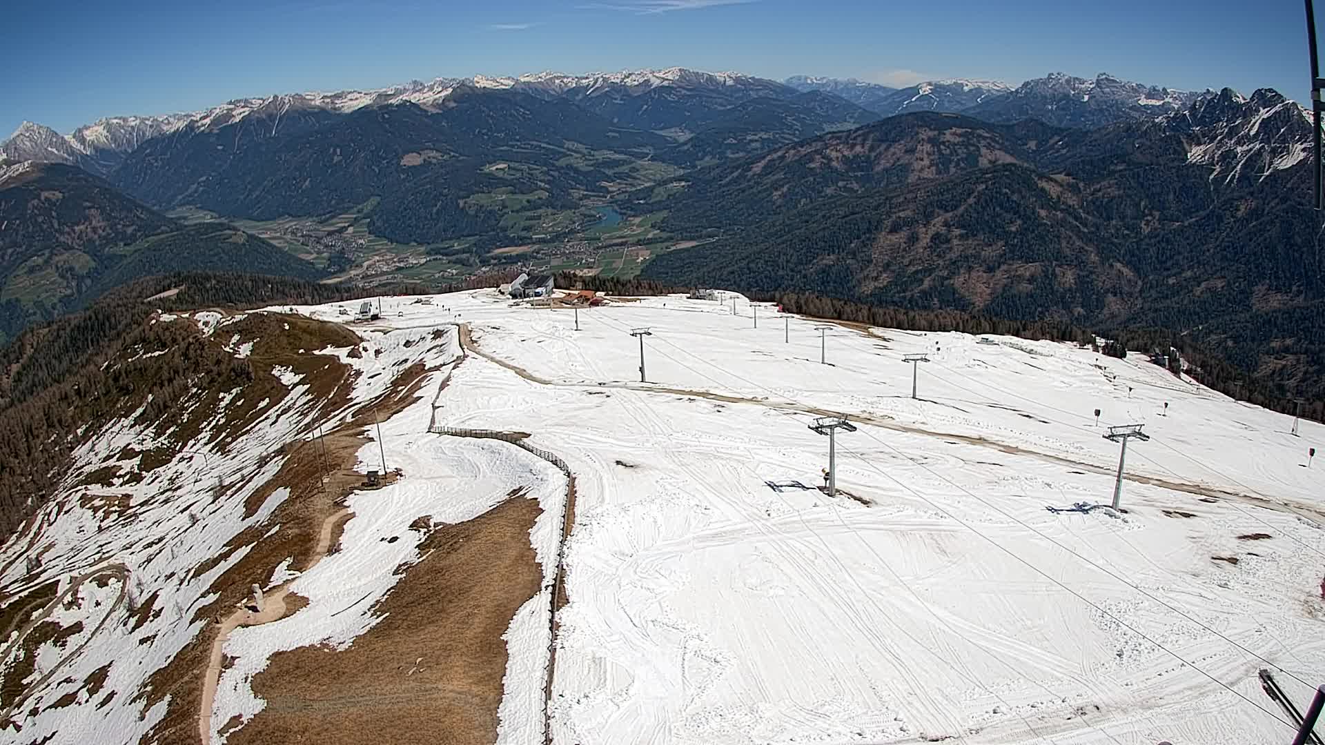 Kronplatz-Gipfel | Blick nach Olang – Valdaora