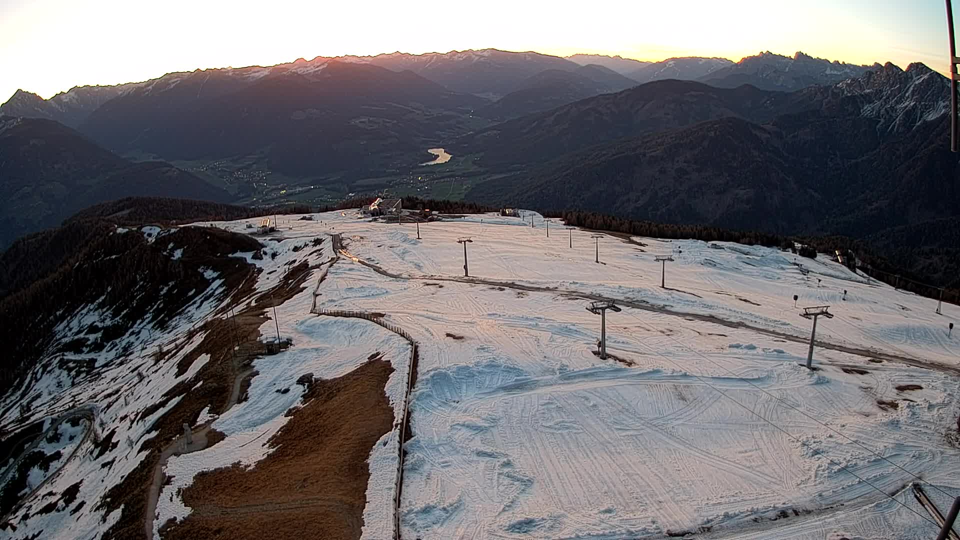 Kronplatz-Gipfel | Blick nach Olang – Valdaora