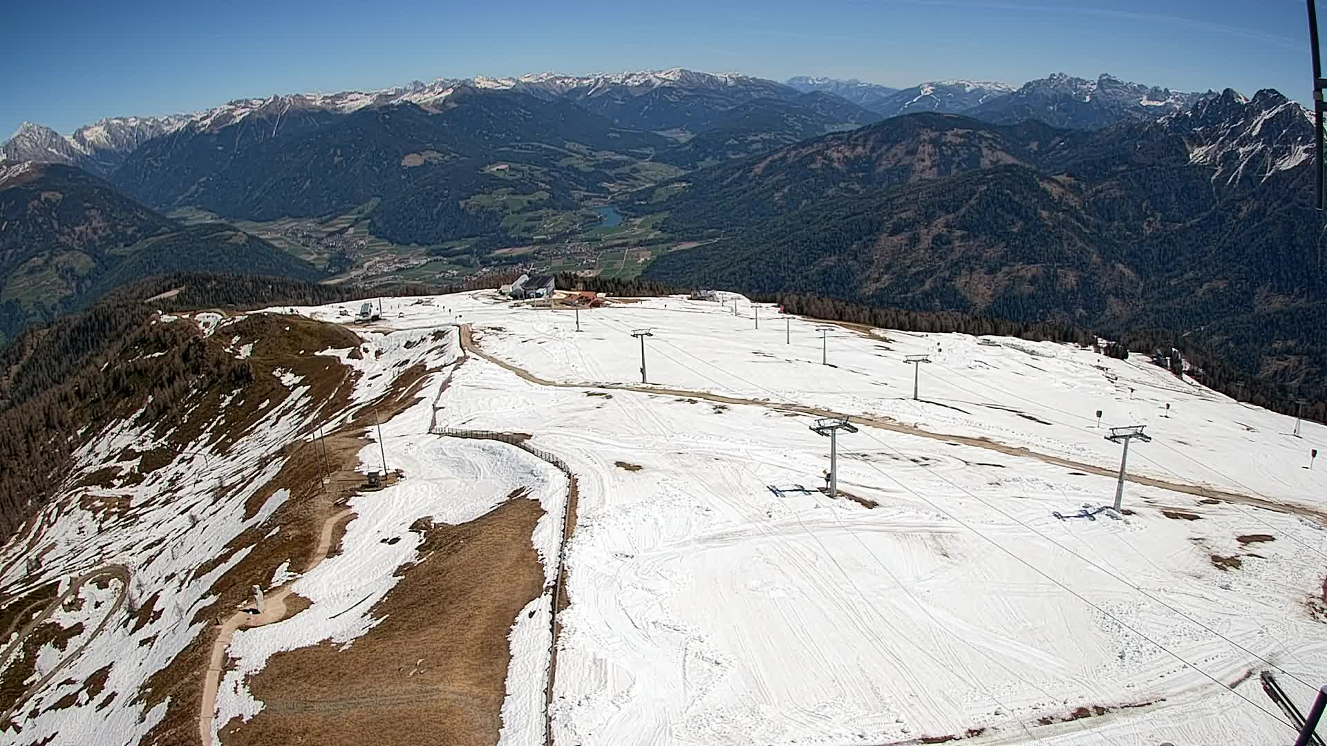 Kronplatz-Gipfel | Blick nach Olang – Valdaora